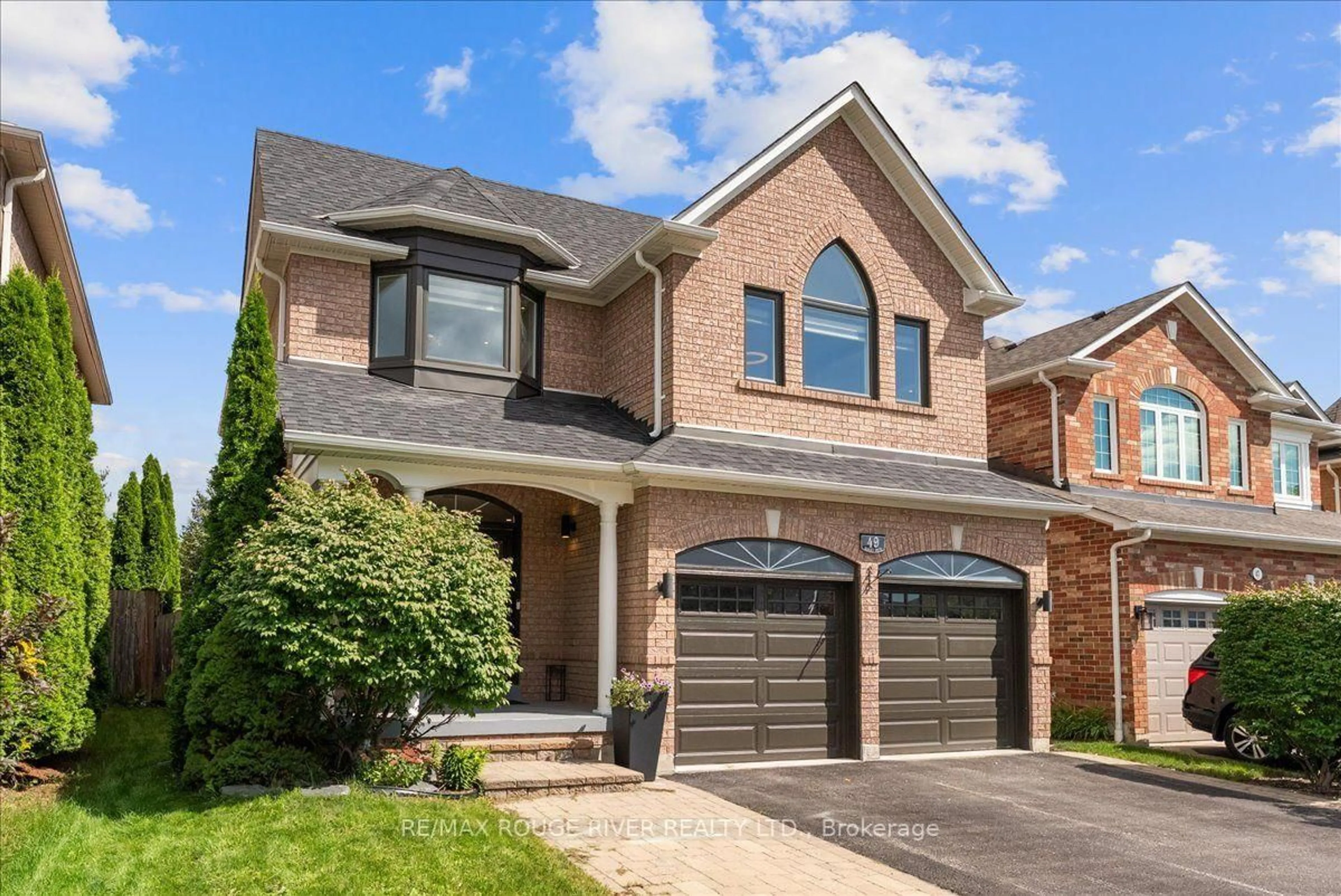 Home with brick exterior material, street for 49 Sonley Dr, Whitby Ontario L1R 3B7