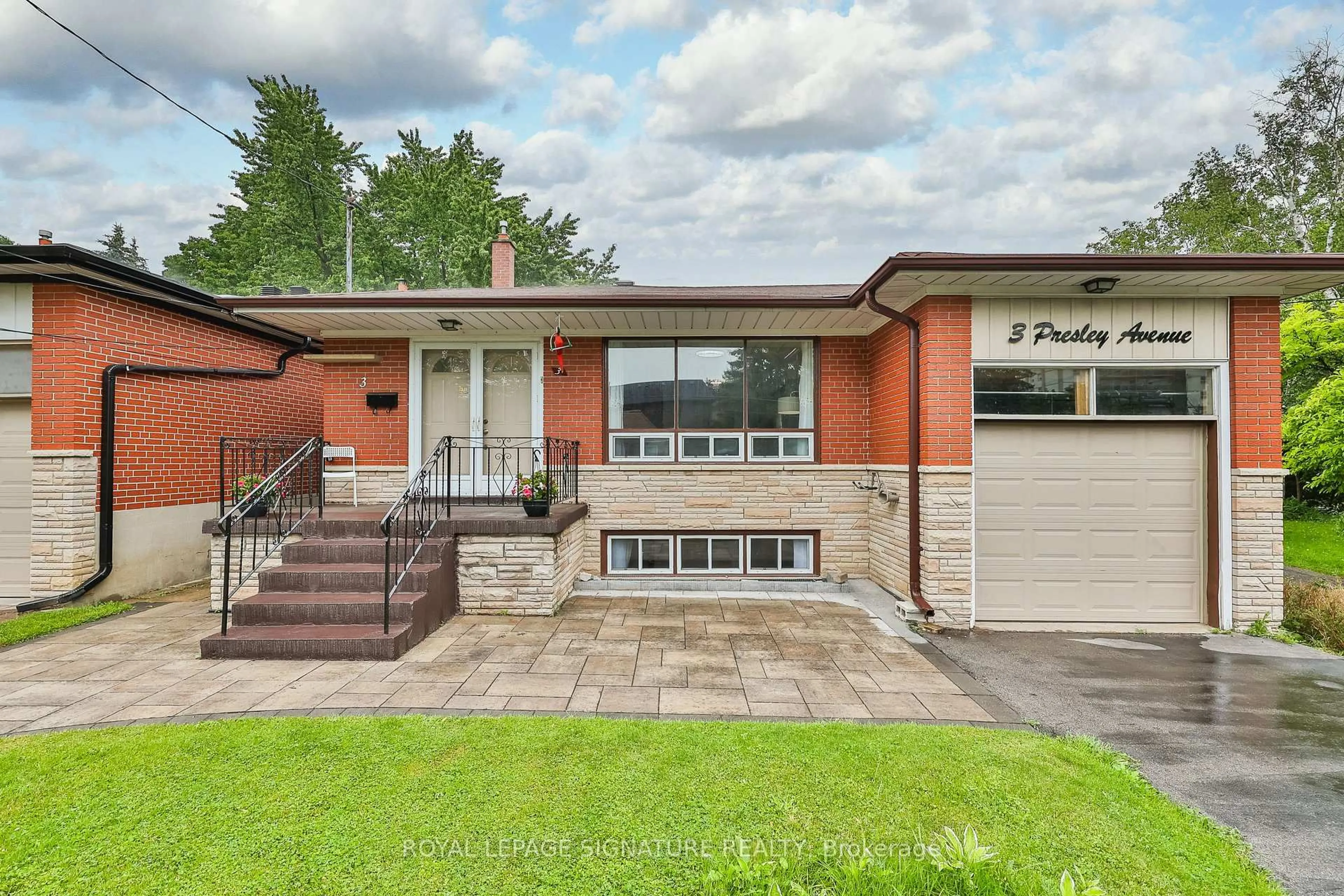 Home with brick exterior material, street for 3 Presley Ave, Toronto Ontario M1L 3P4
