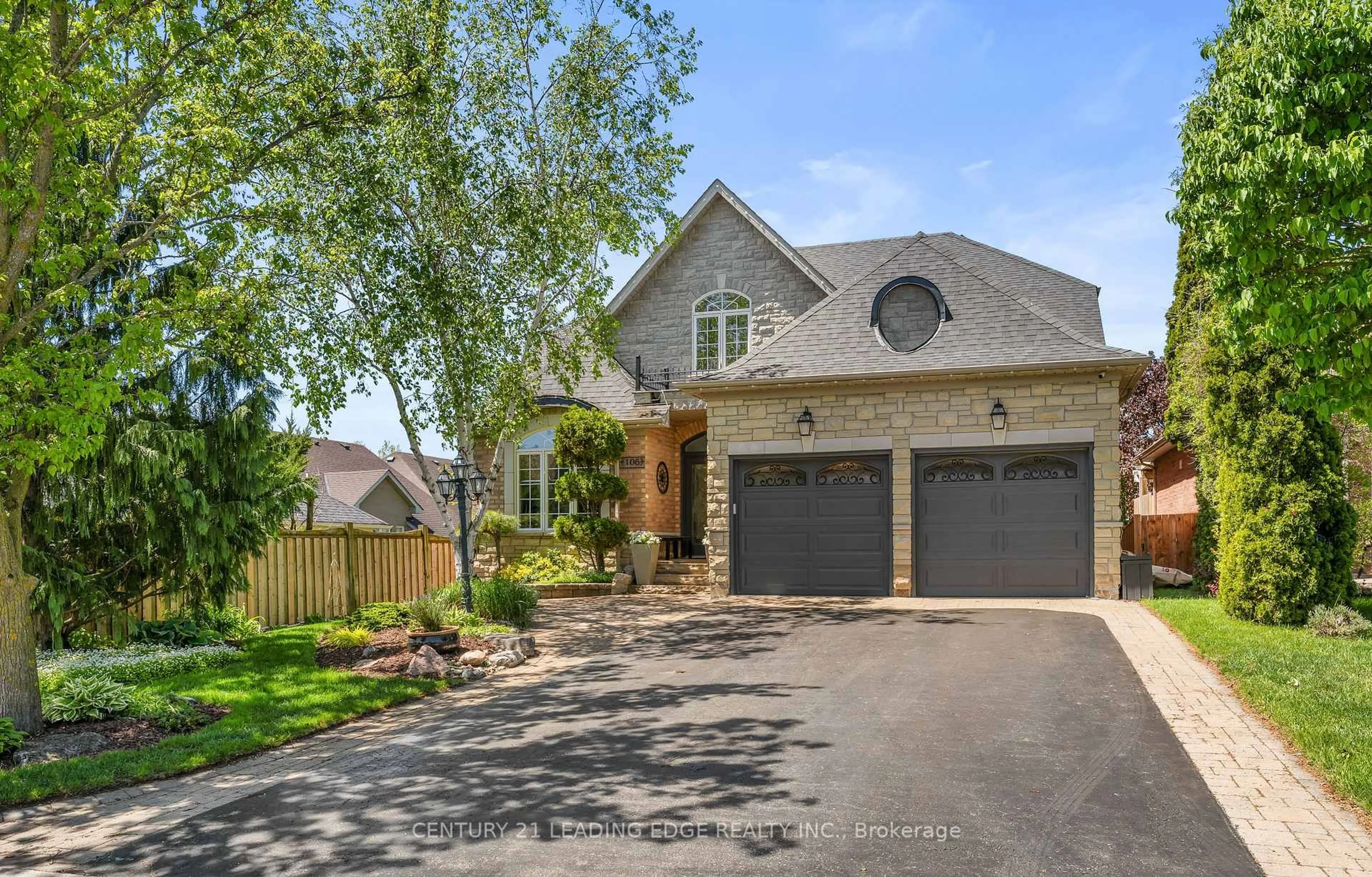 Home with brick exterior material, street for 106 Mackey Dr, Whitby Ontario L1P 1R5