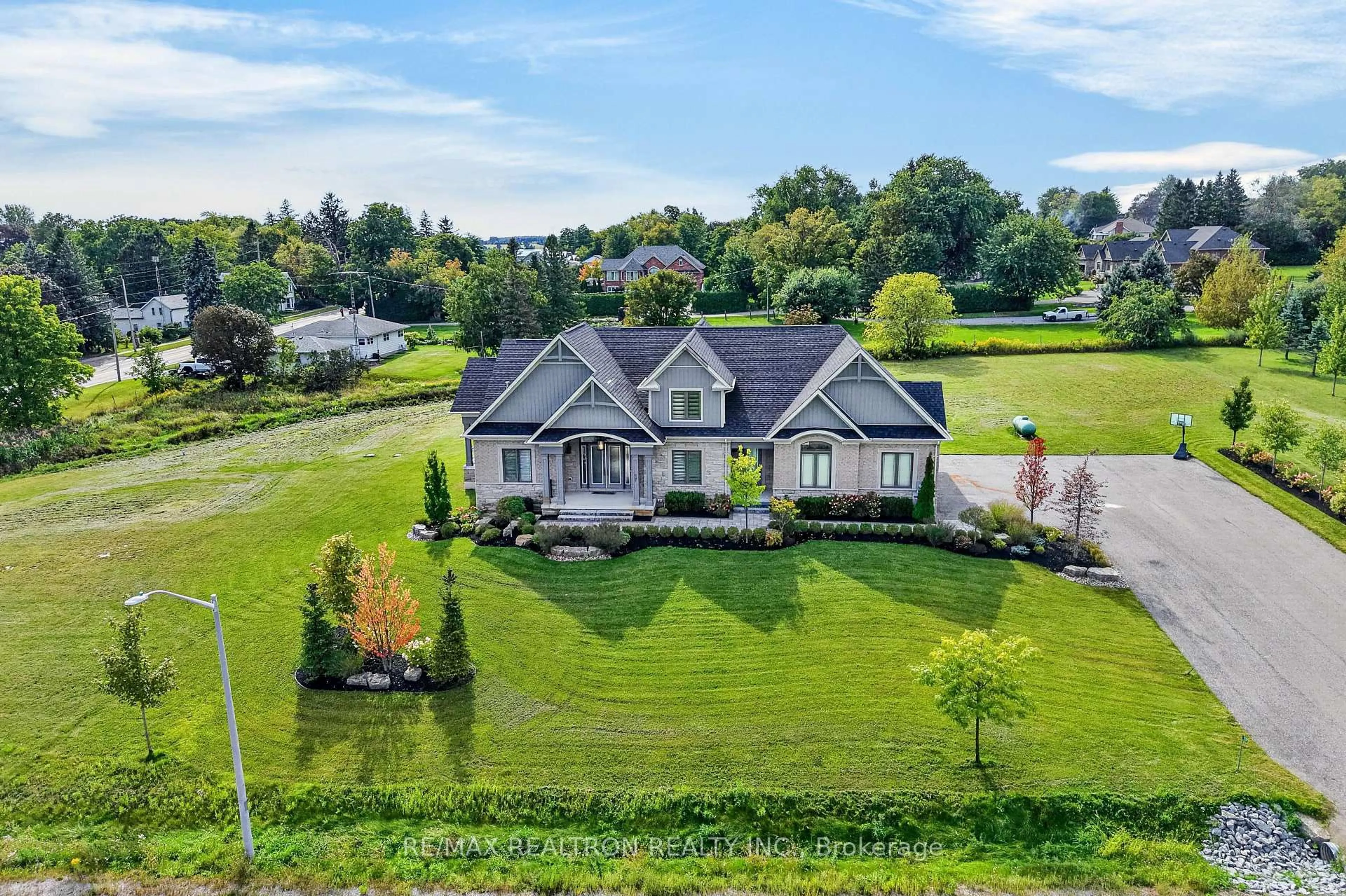 A pic from outside/outdoor area/front of a property/back of a property/a pic from drone, unknown for 57 Lionel Byam Dr, Clarington Ontario L0B 1J0