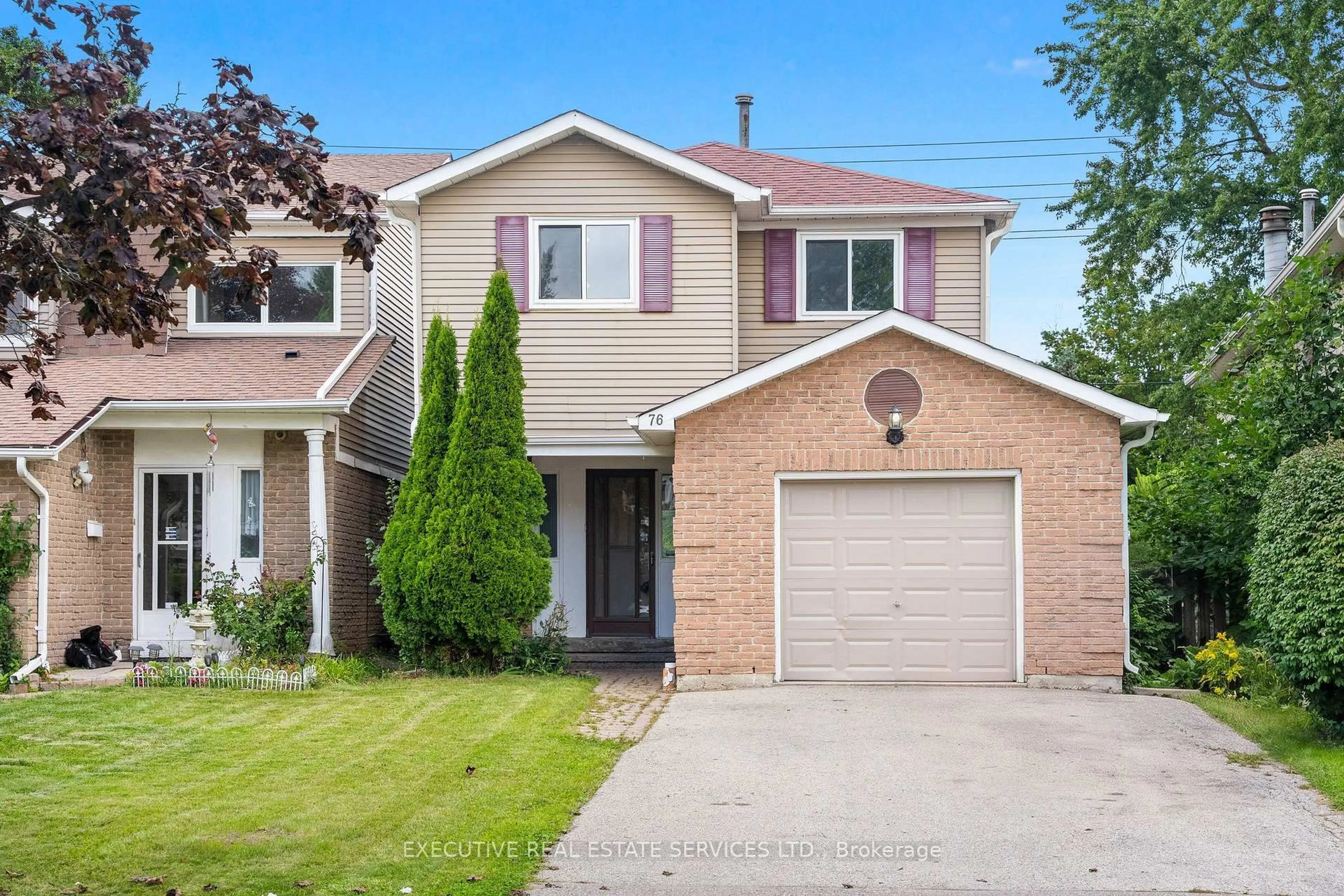 Home with brick exterior material, street for 76 Lionhead Tr, Toronto Ontario M1B 2J6