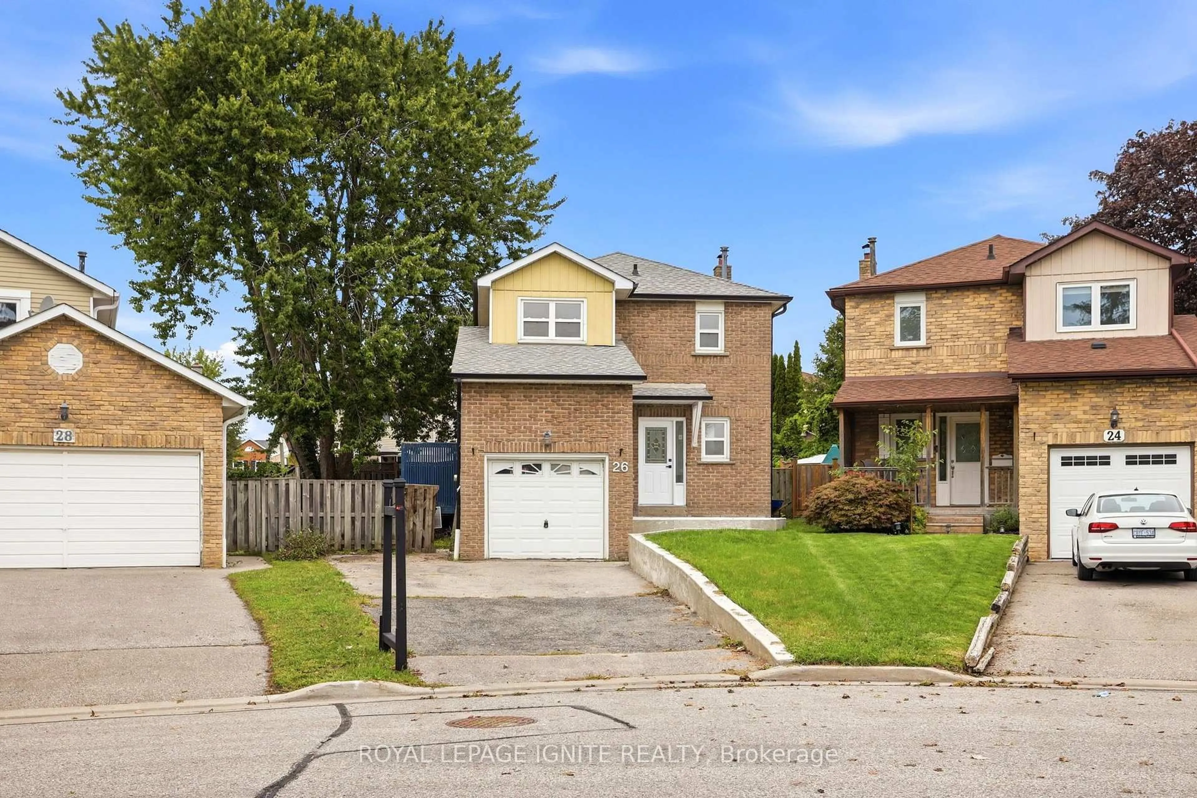 Home with brick exterior material, street for 26 Winston Cres, Whitby Ontario L1N 6Y1