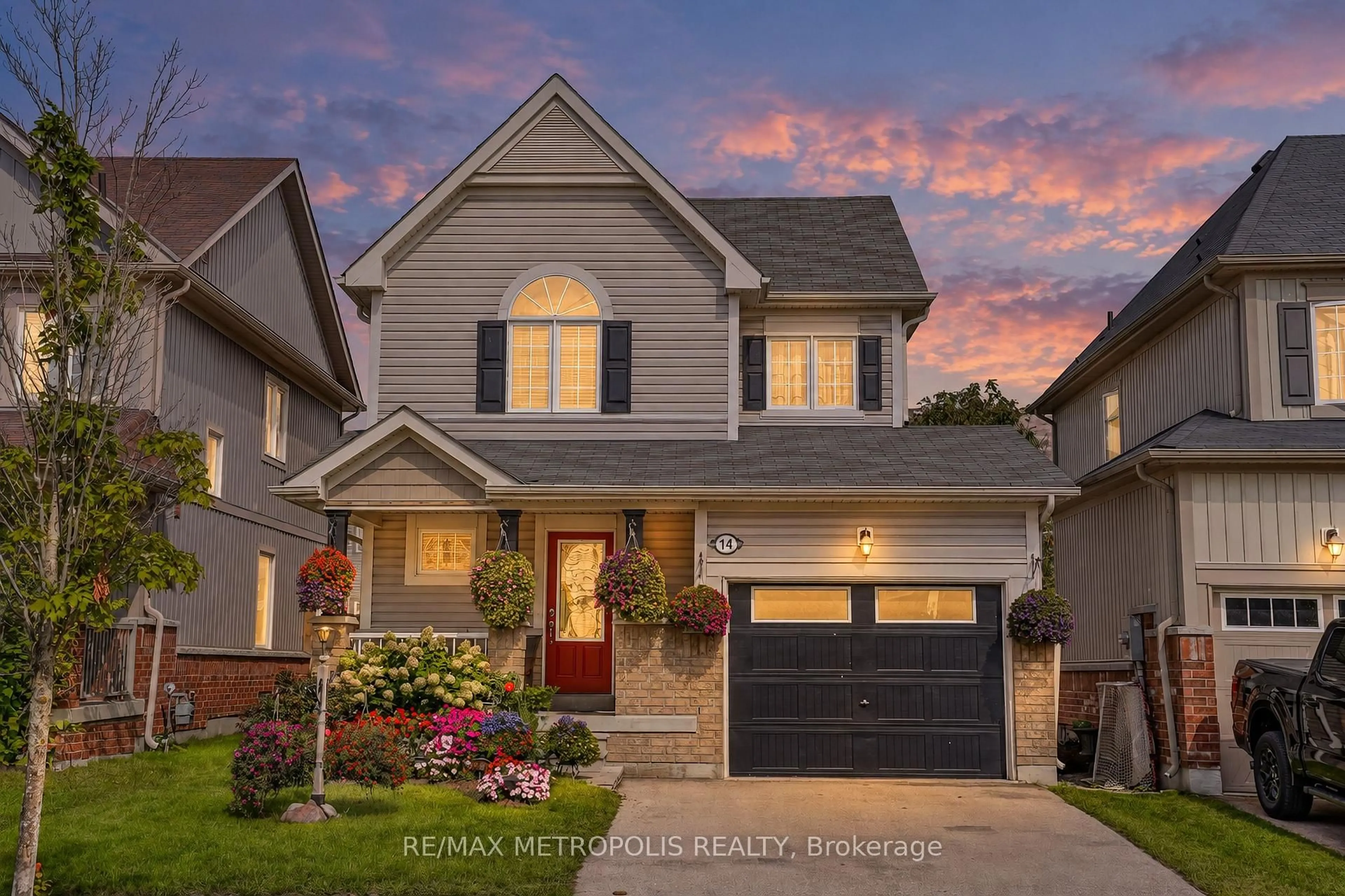 Home with brick exterior material, street for 14 Richard Davies Cres, Clarington Ontario L1C 0N9