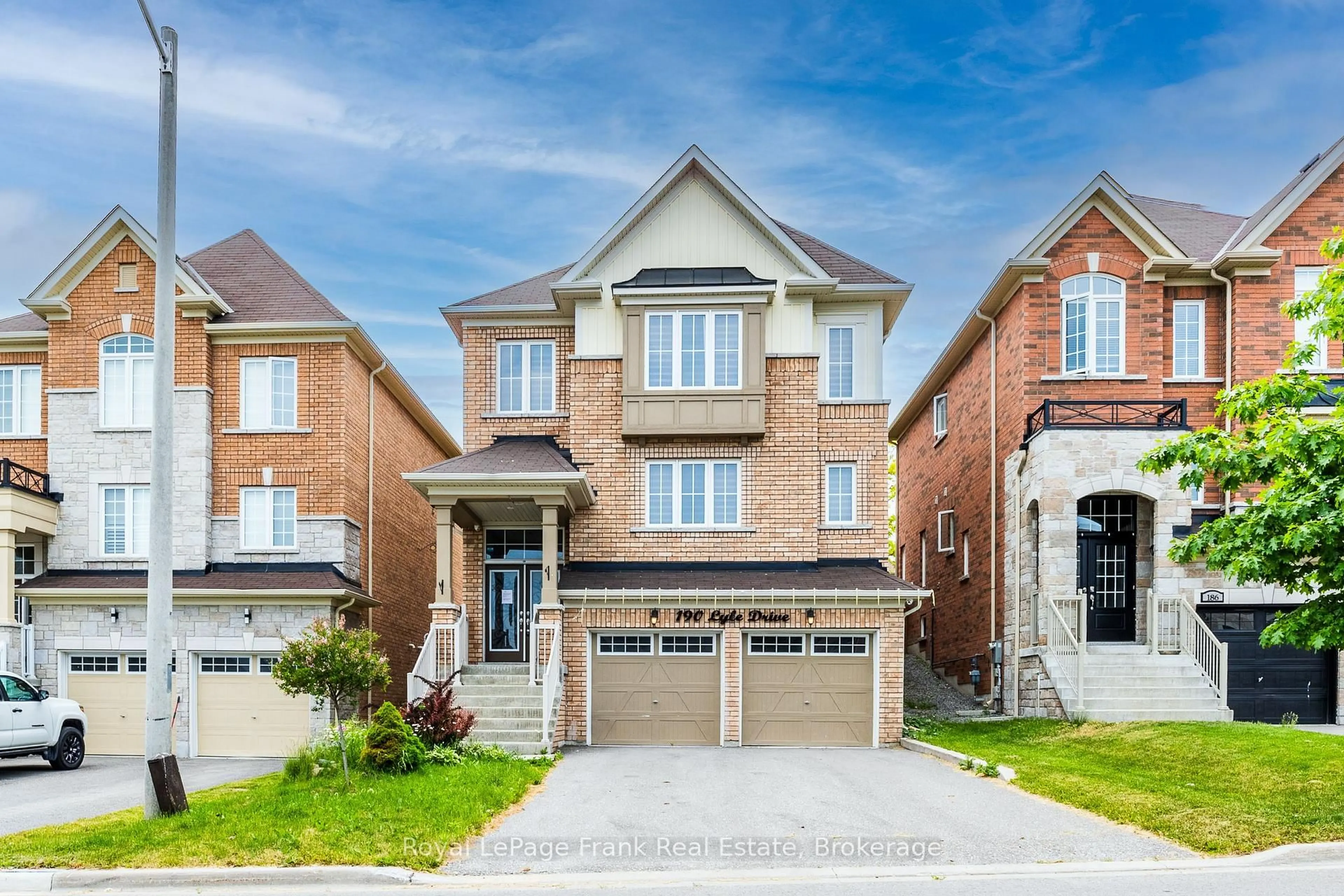 Home with brick exterior material, street for 190 Lyle Dr, Clarington Ontario L1C 0V8