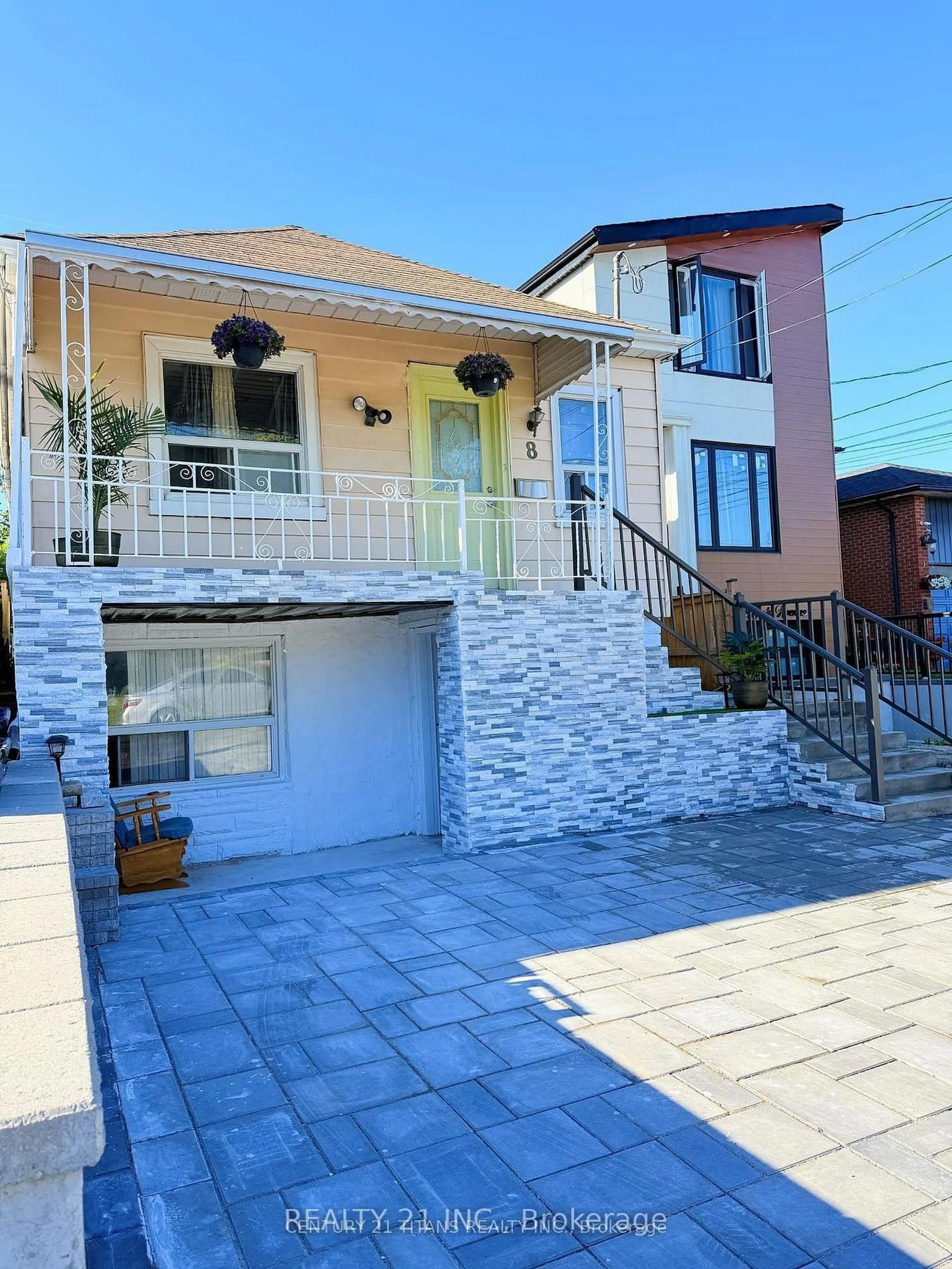 Home with brick exterior material, street for 8 Mack Ave, Toronto Ontario M1L 1L9