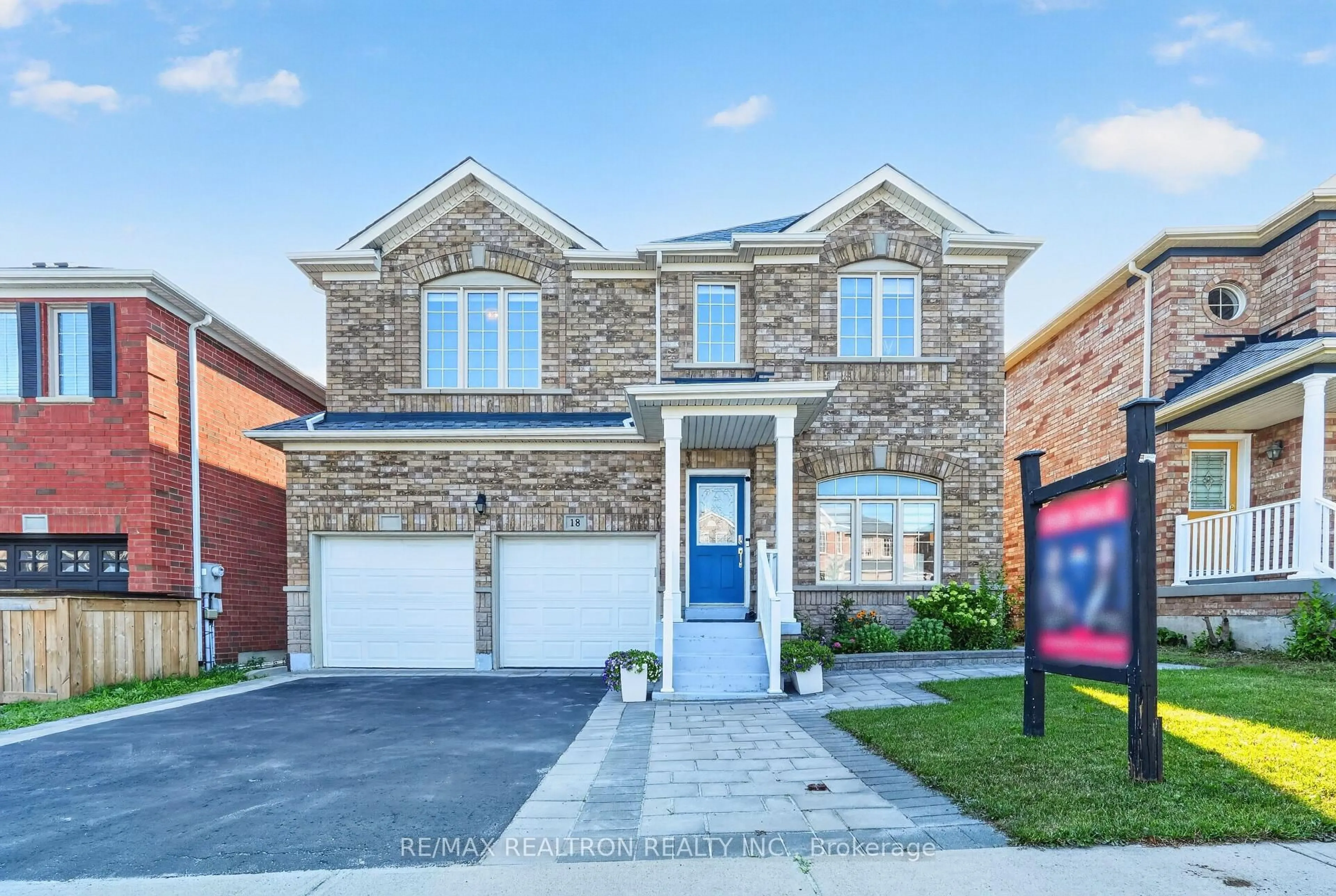 Home with brick exterior material, street for 18 Carter-Bennett Dr, Ajax Ontario L1T 4N5