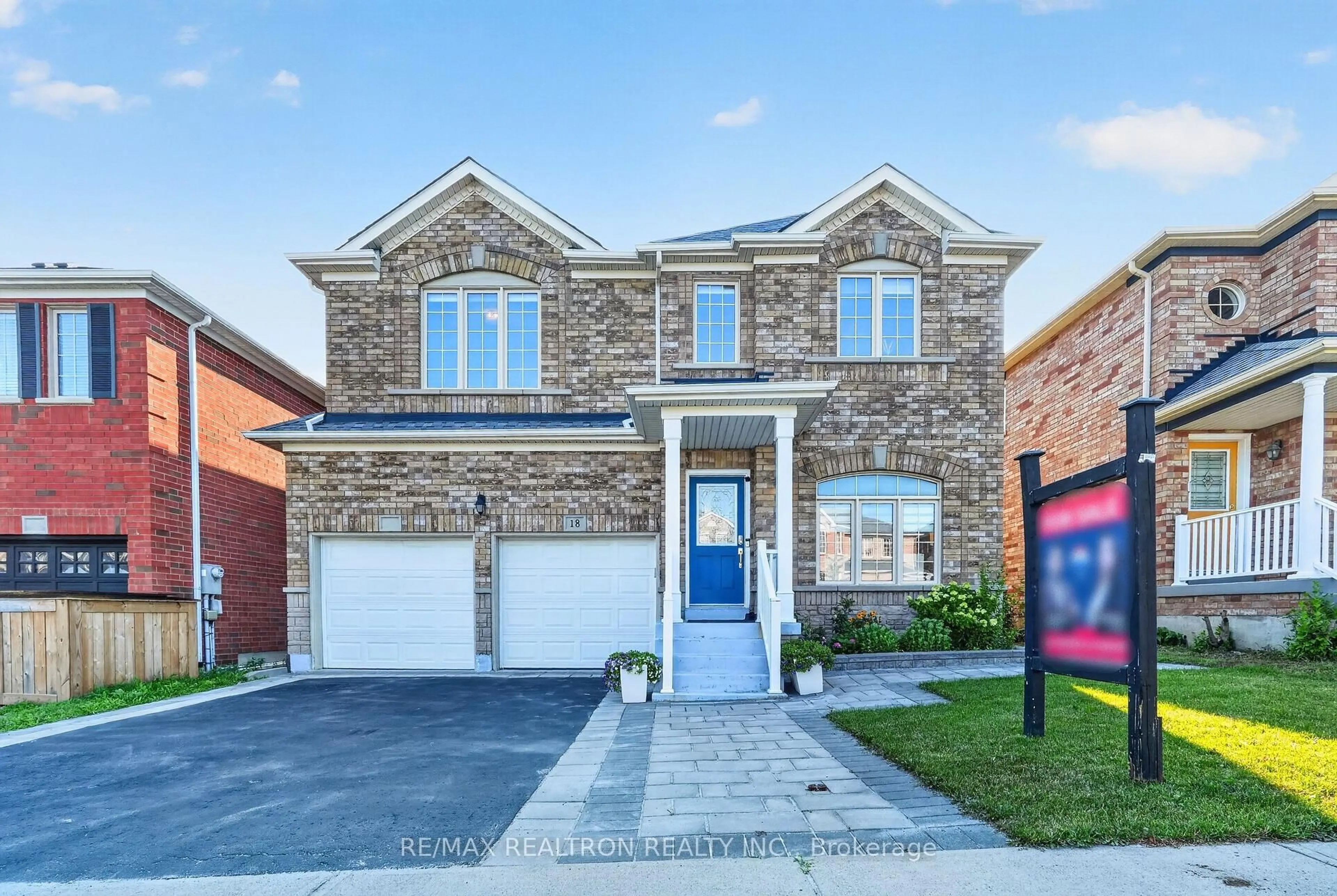 Home with brick exterior material, street for 18 Carter-Bennett Dr, Ajax Ontario L1T 4N5