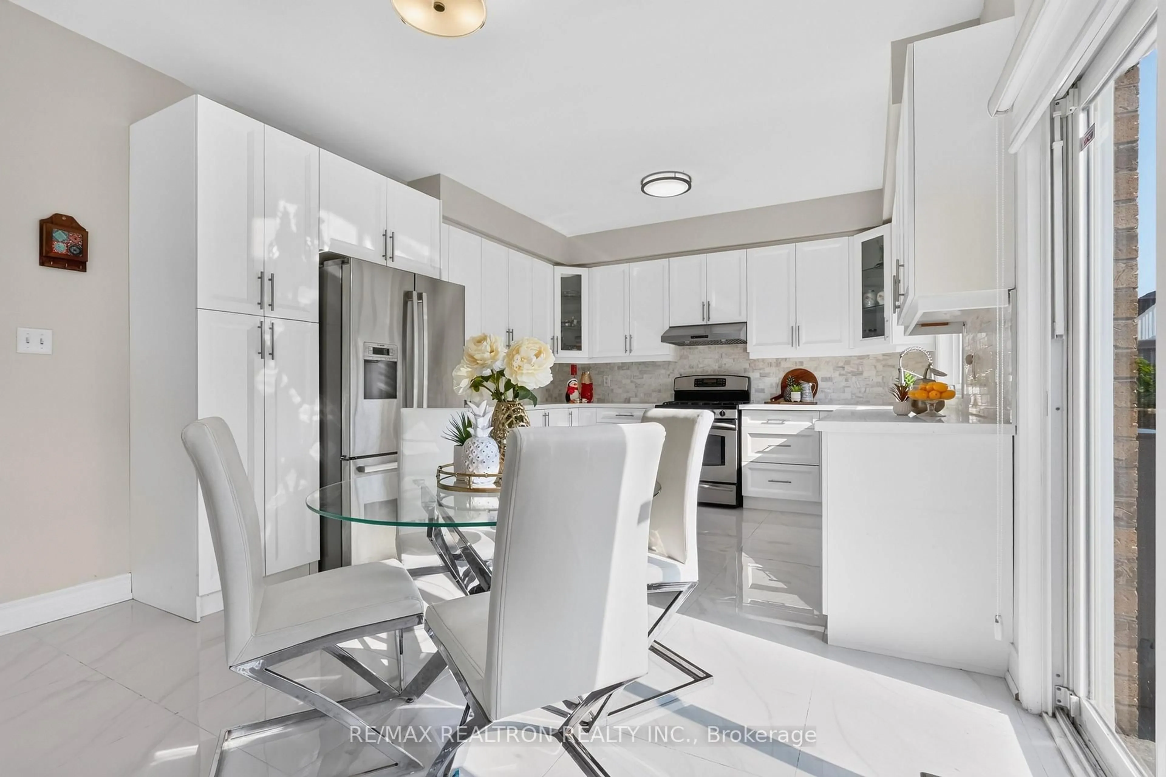 Contemporary kitchen, ceramic/tile floor for 18 Carter-Bennett Dr, Ajax Ontario L1T 4N5