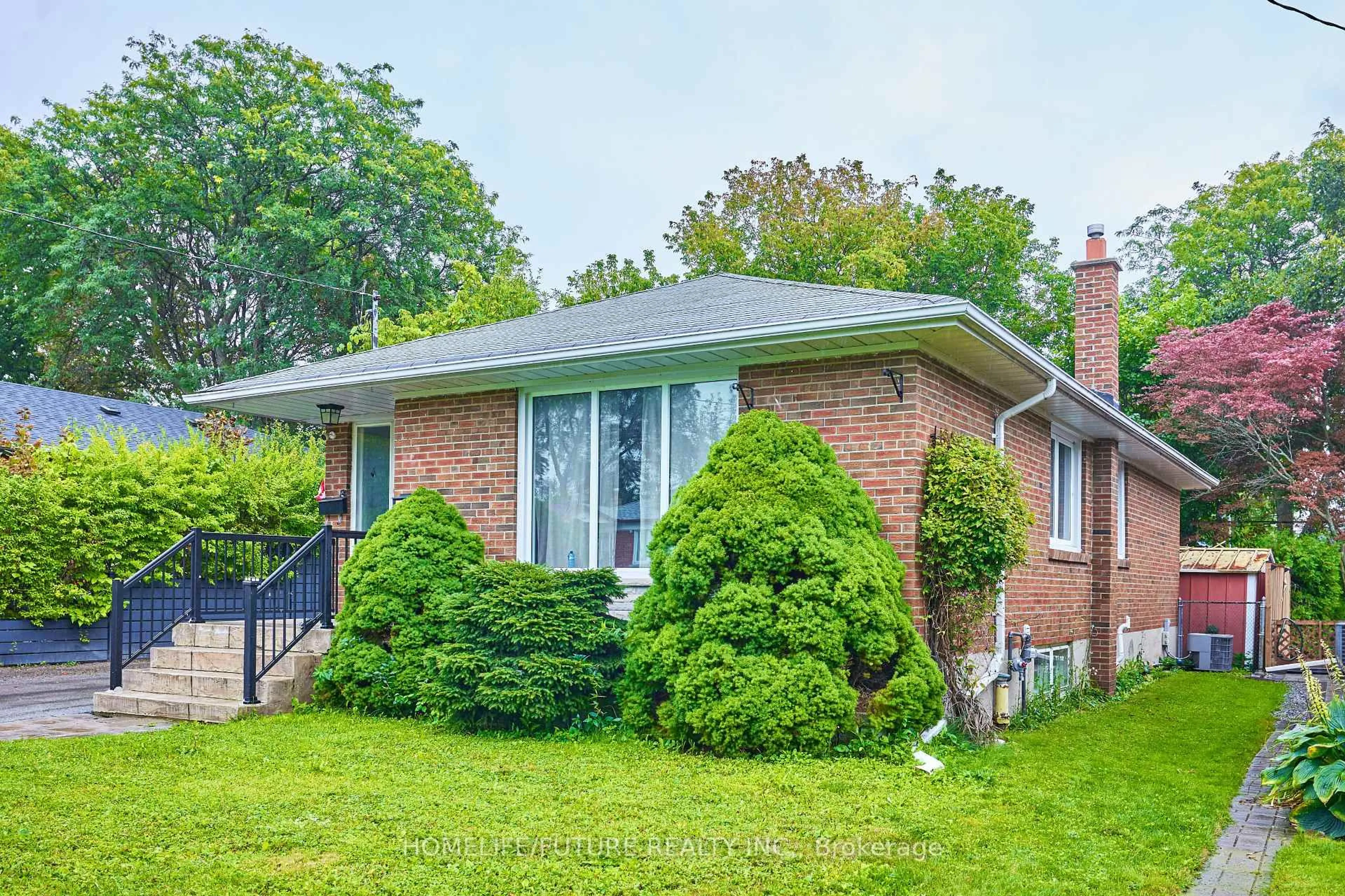 Home with brick exterior material, street for 65 Blakemanor Blvd, Toronto Ontario M1J 2W6