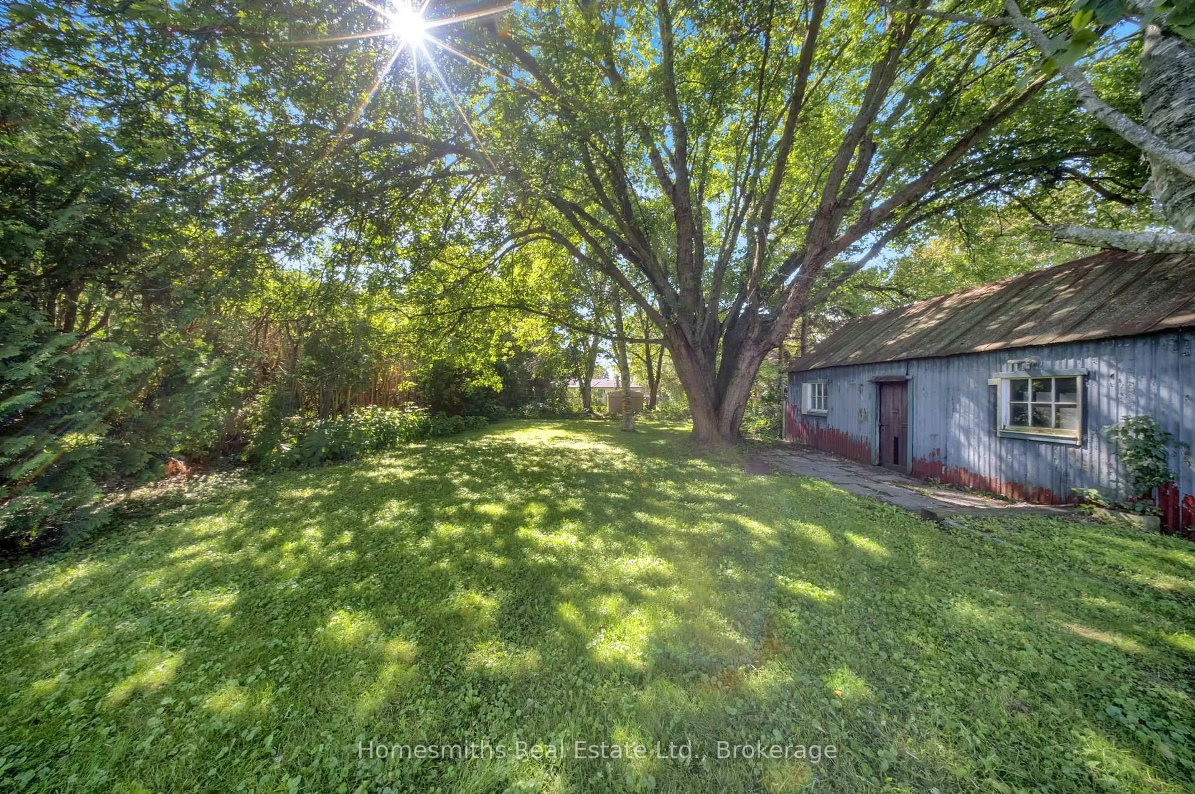A pic from outside/outdoor area/front of a property/back of a property/a pic from drone, forest/trees view for 95 Emily St, Clarington Ontario L1B 1H1