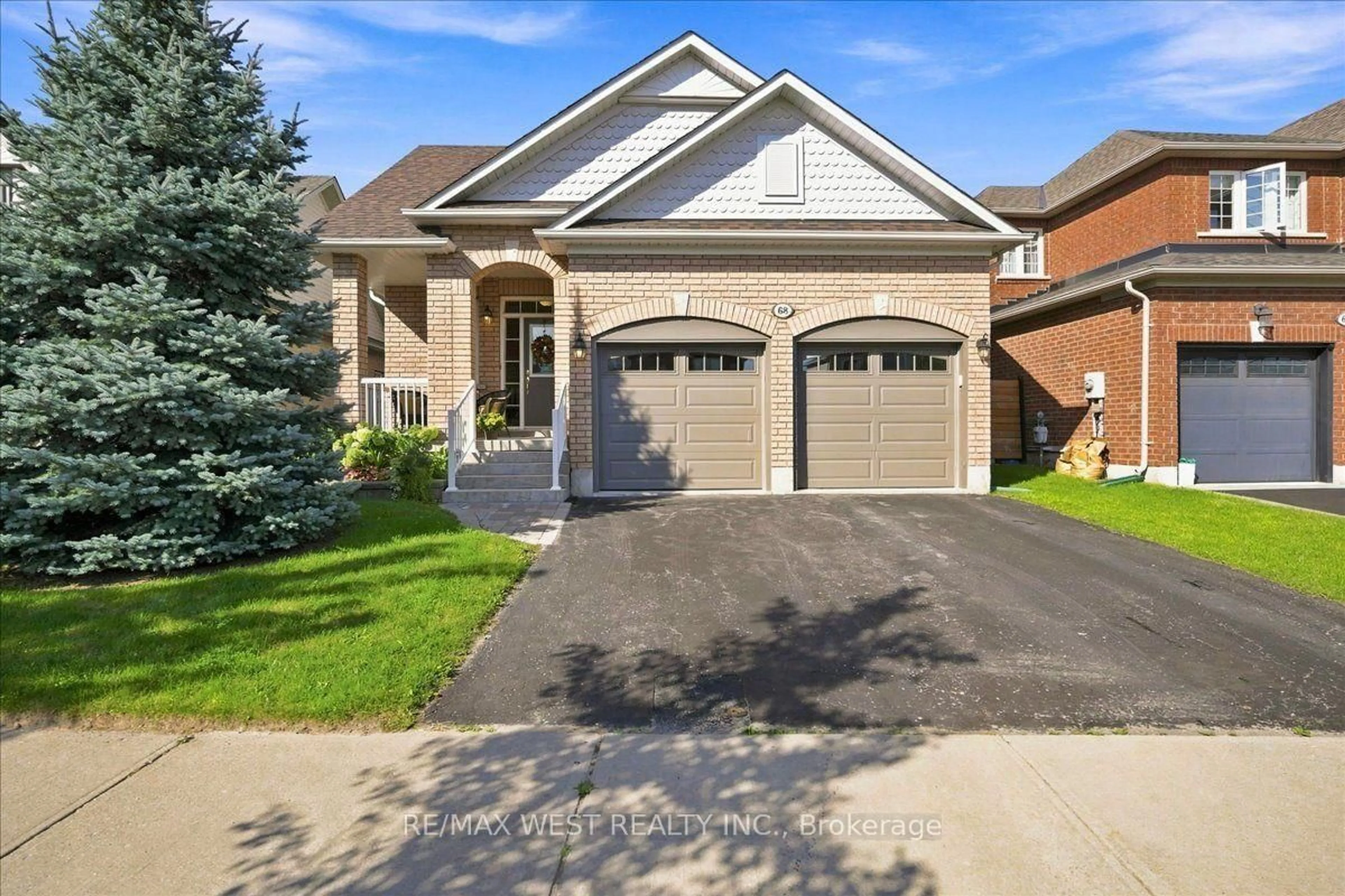 Home with brick exterior material, street for 68 Sherrington Dr, Scugog Ontario L9L 2E7
