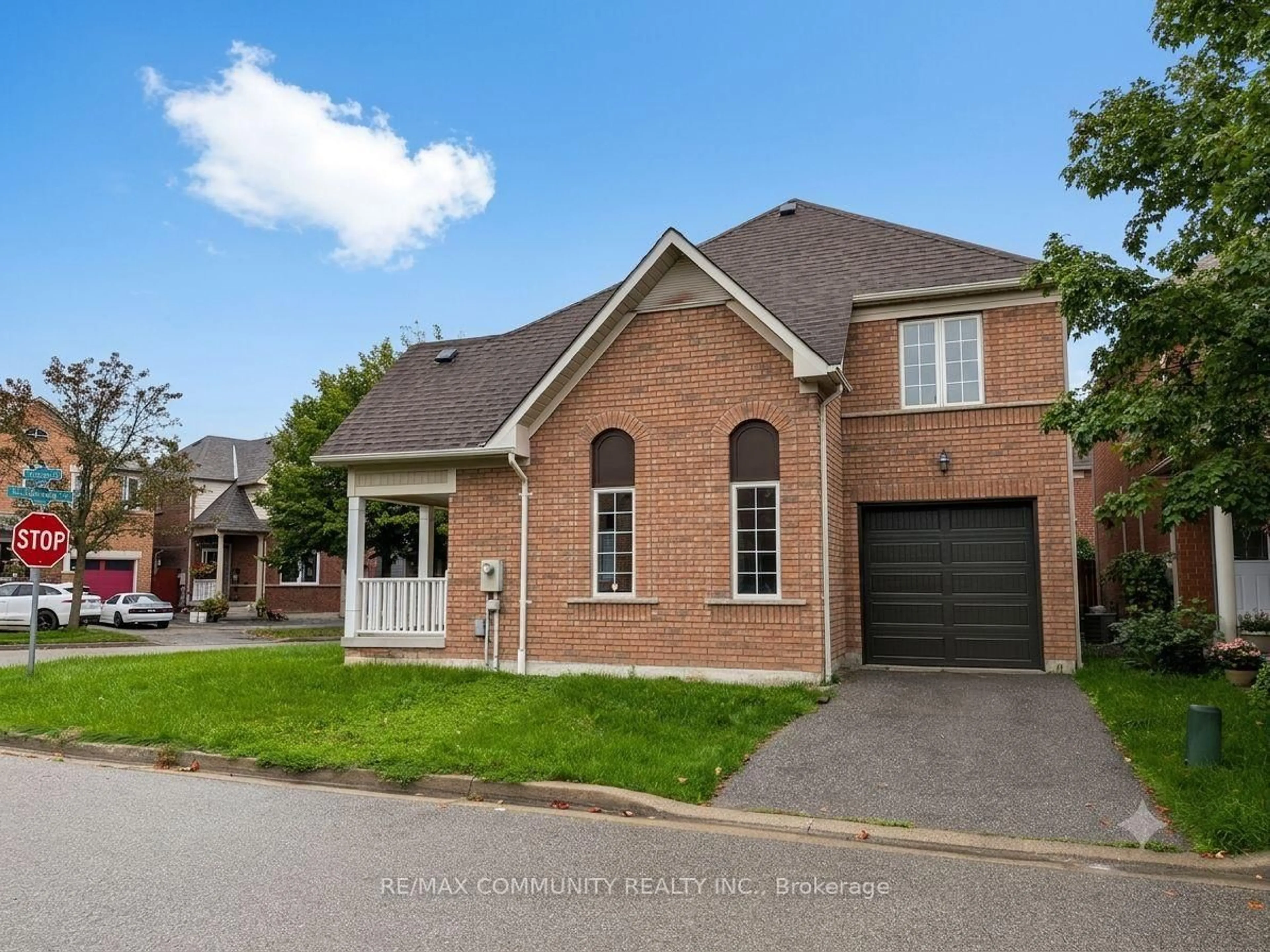 Home with brick exterior material, street for 104 Mcsweeney Cres, Ajax Ontario L1T 4G3