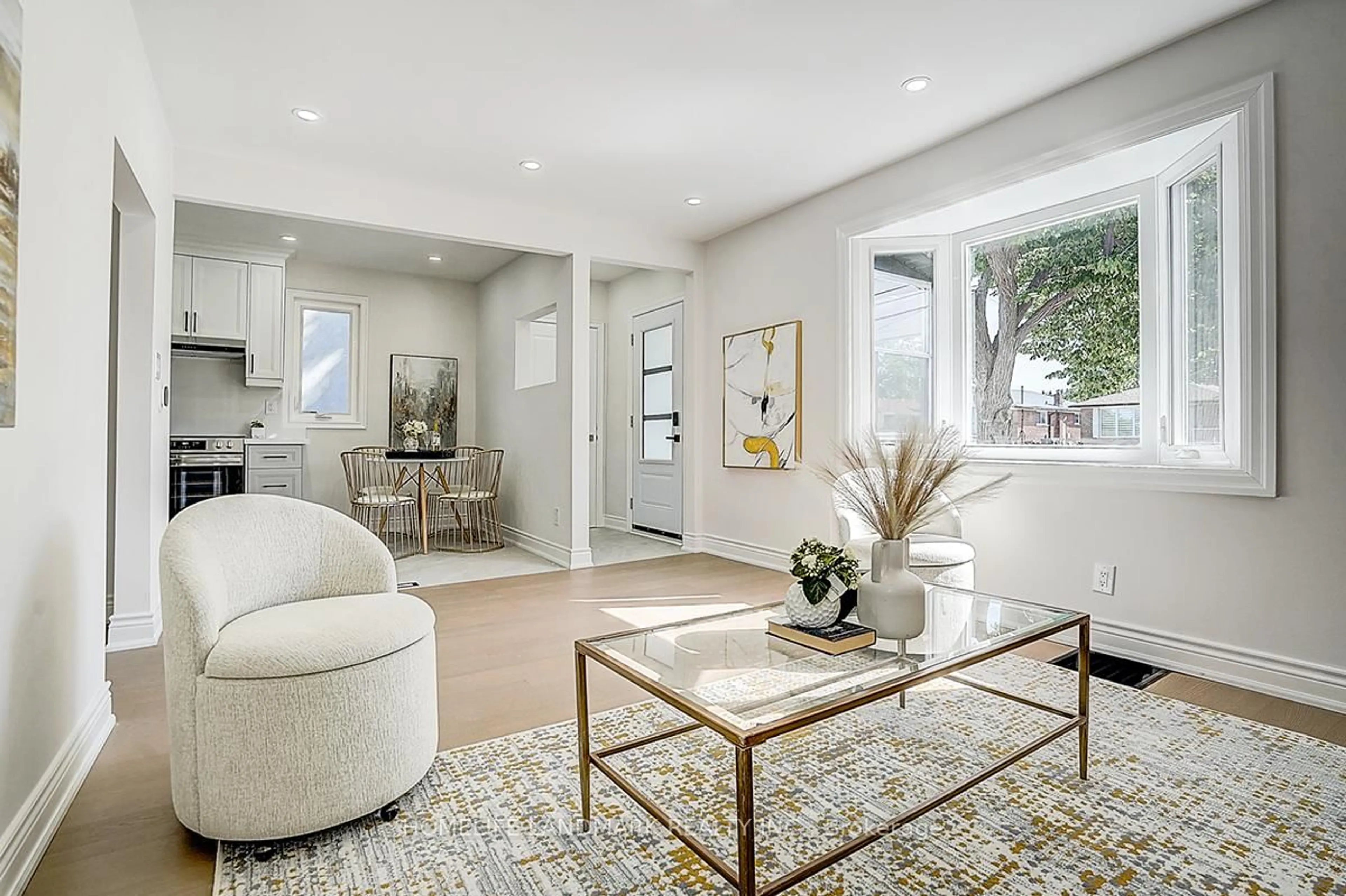 Living room with furniture, unknown for 572 Pharmacy Ave, Toronto Ontario M1L 3G9