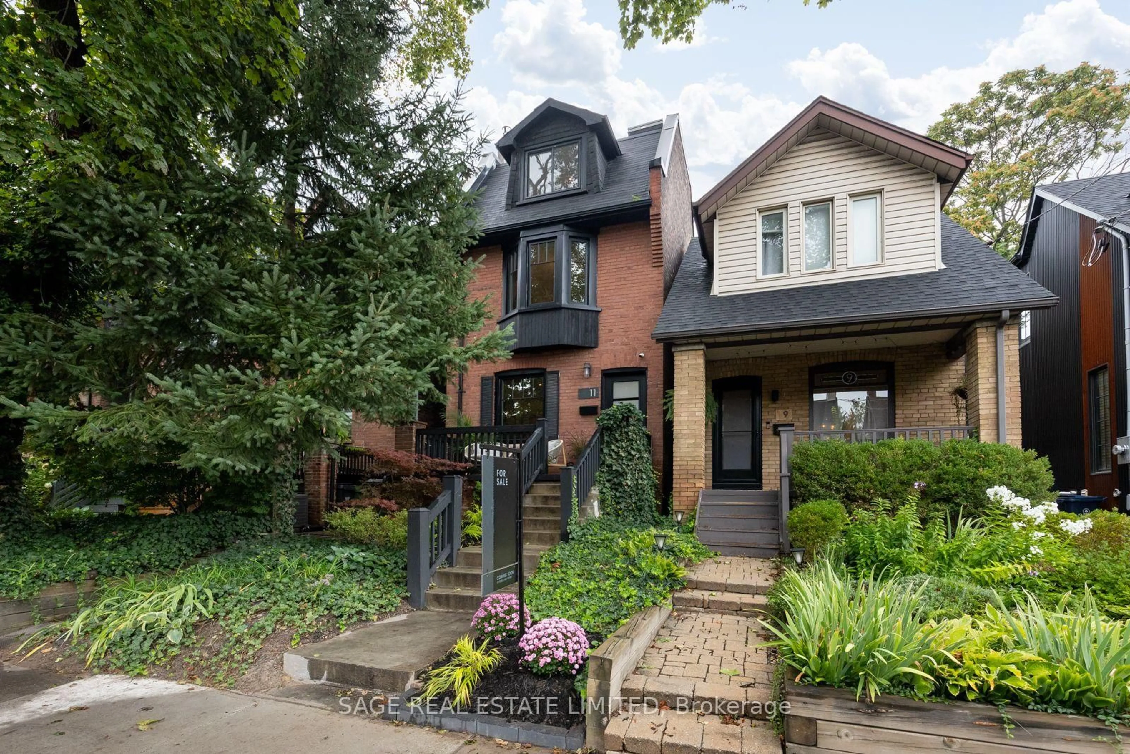 Home with brick exterior material, street for 11 Bertmount Ave, Toronto Ontario M4M 2X8