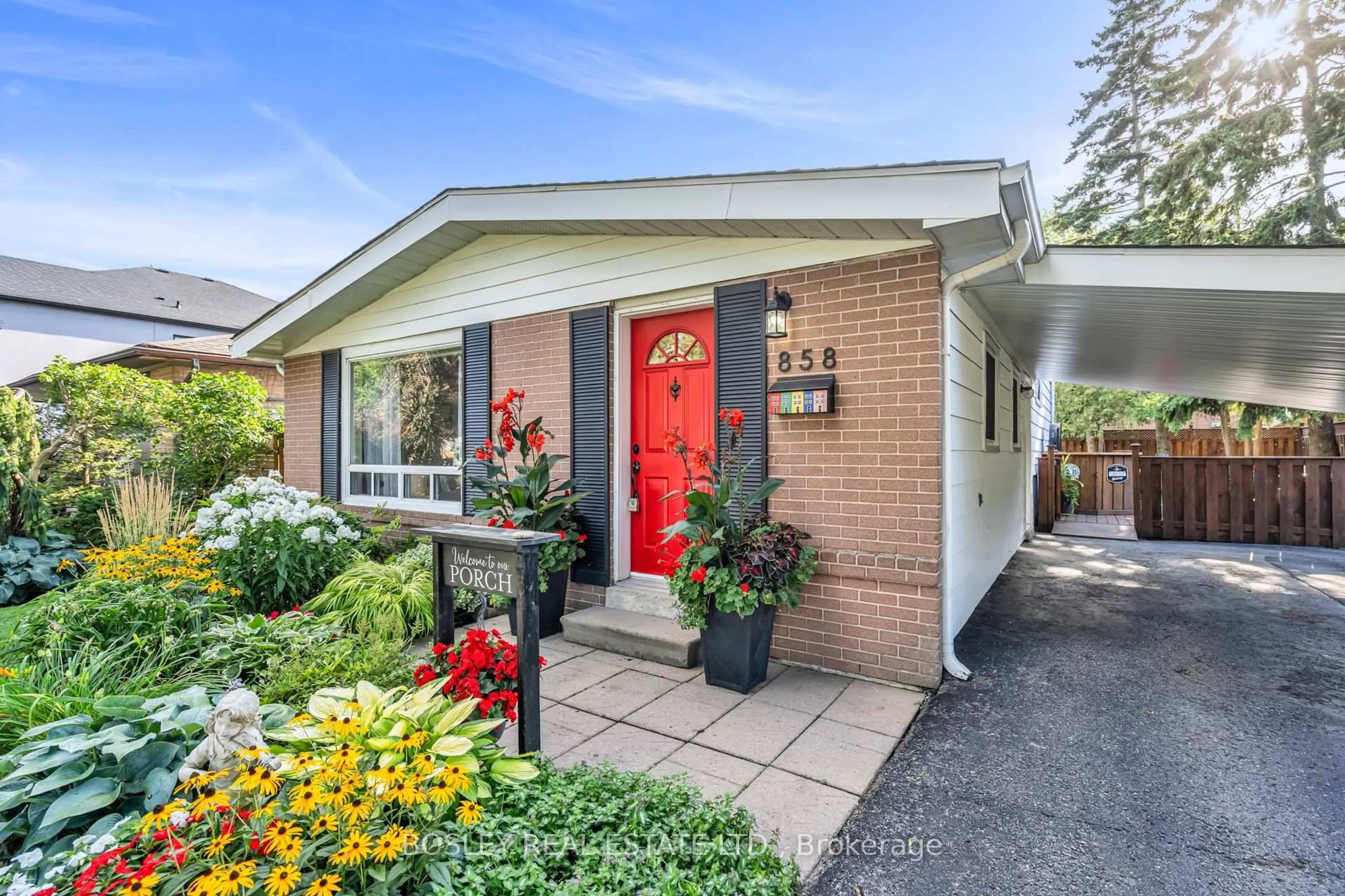 Home with brick exterior material, street for 858 Modlin Rd, Pickering Ontario L1W 1V7