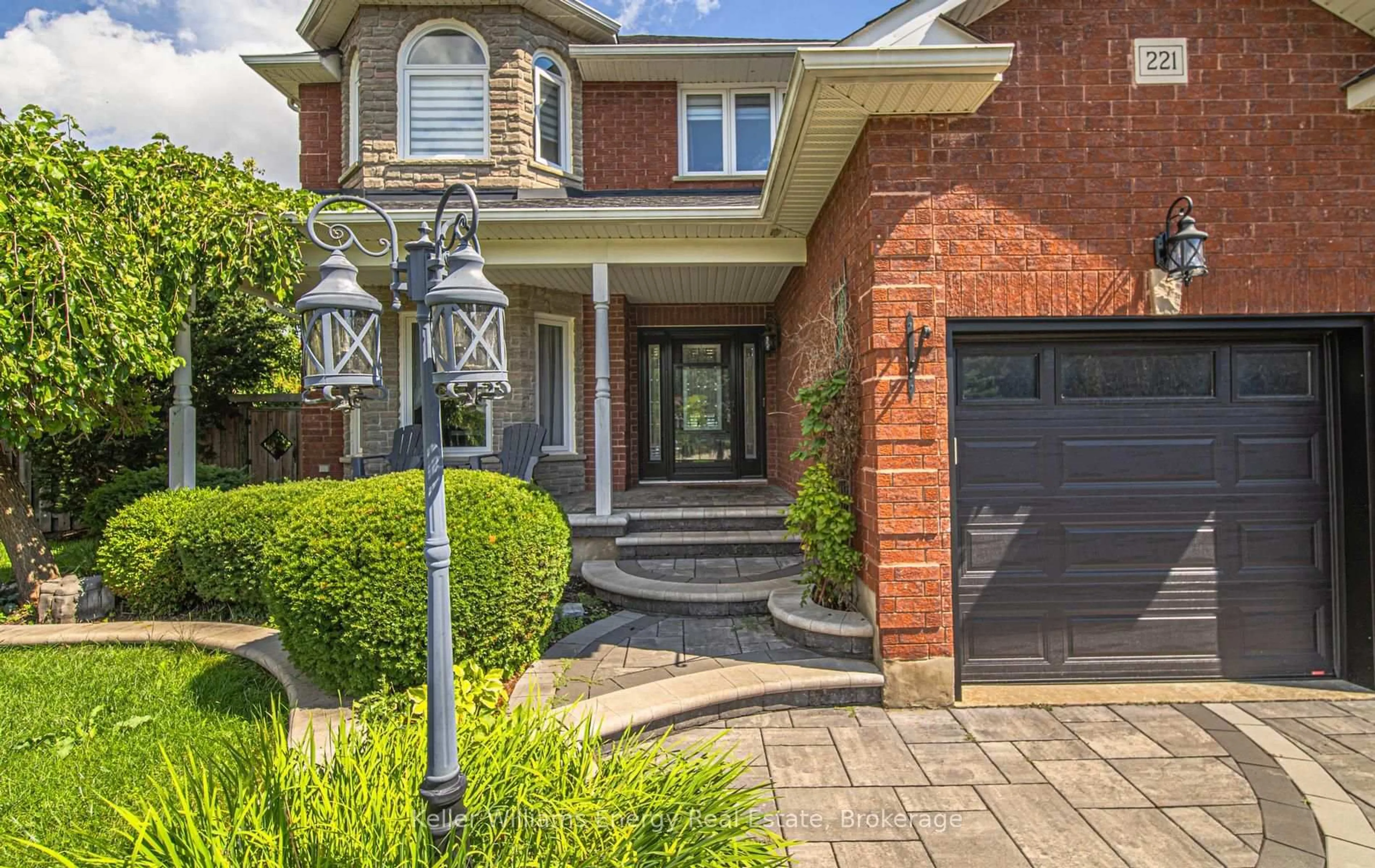 Home with brick exterior material, street for 221 Conestoga Crt, Oshawa Ontario L1G 8B7