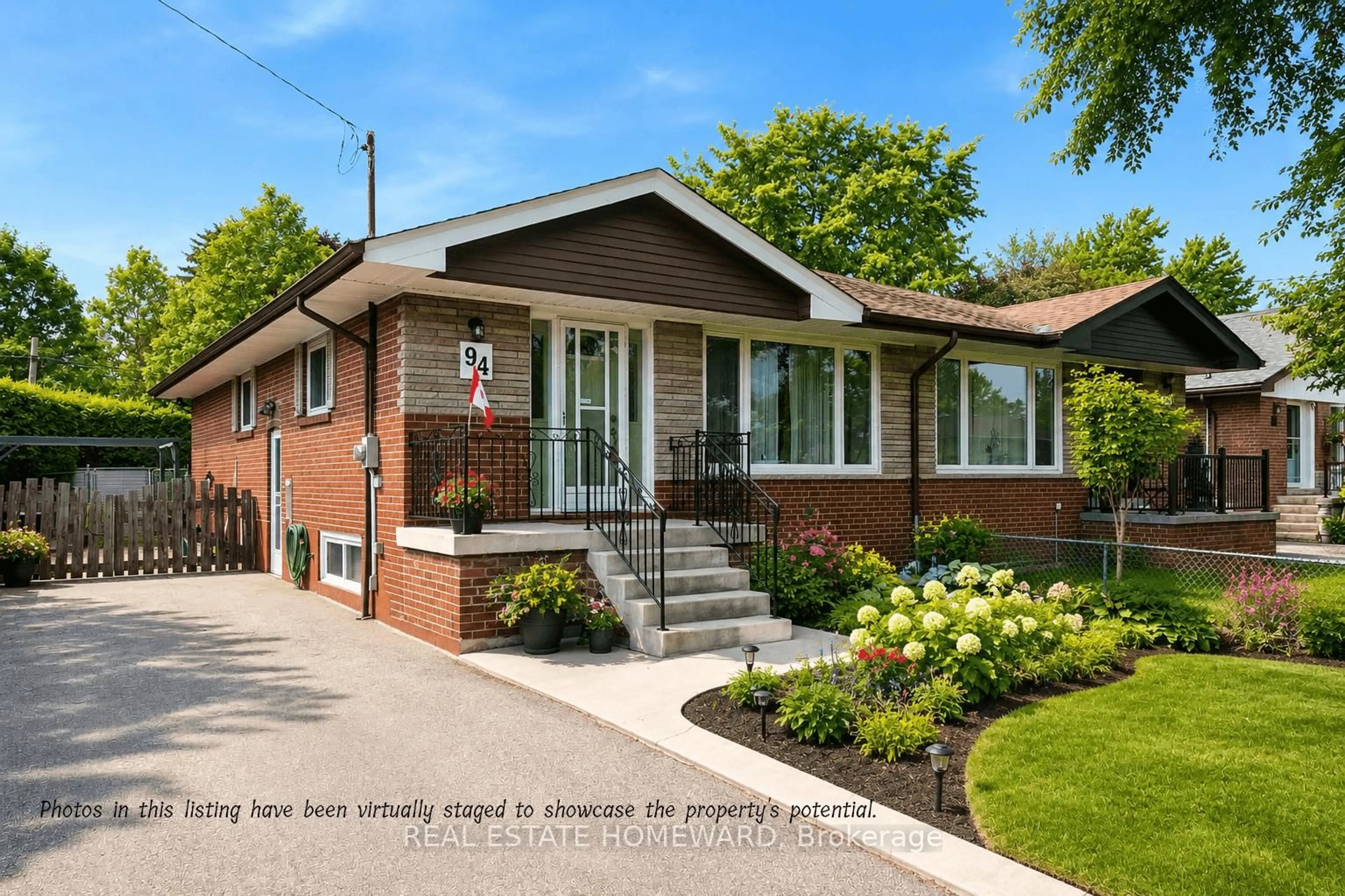 Home with brick exterior material, street for 94 Rochman Blvd, Toronto Ontario M1H 1S2