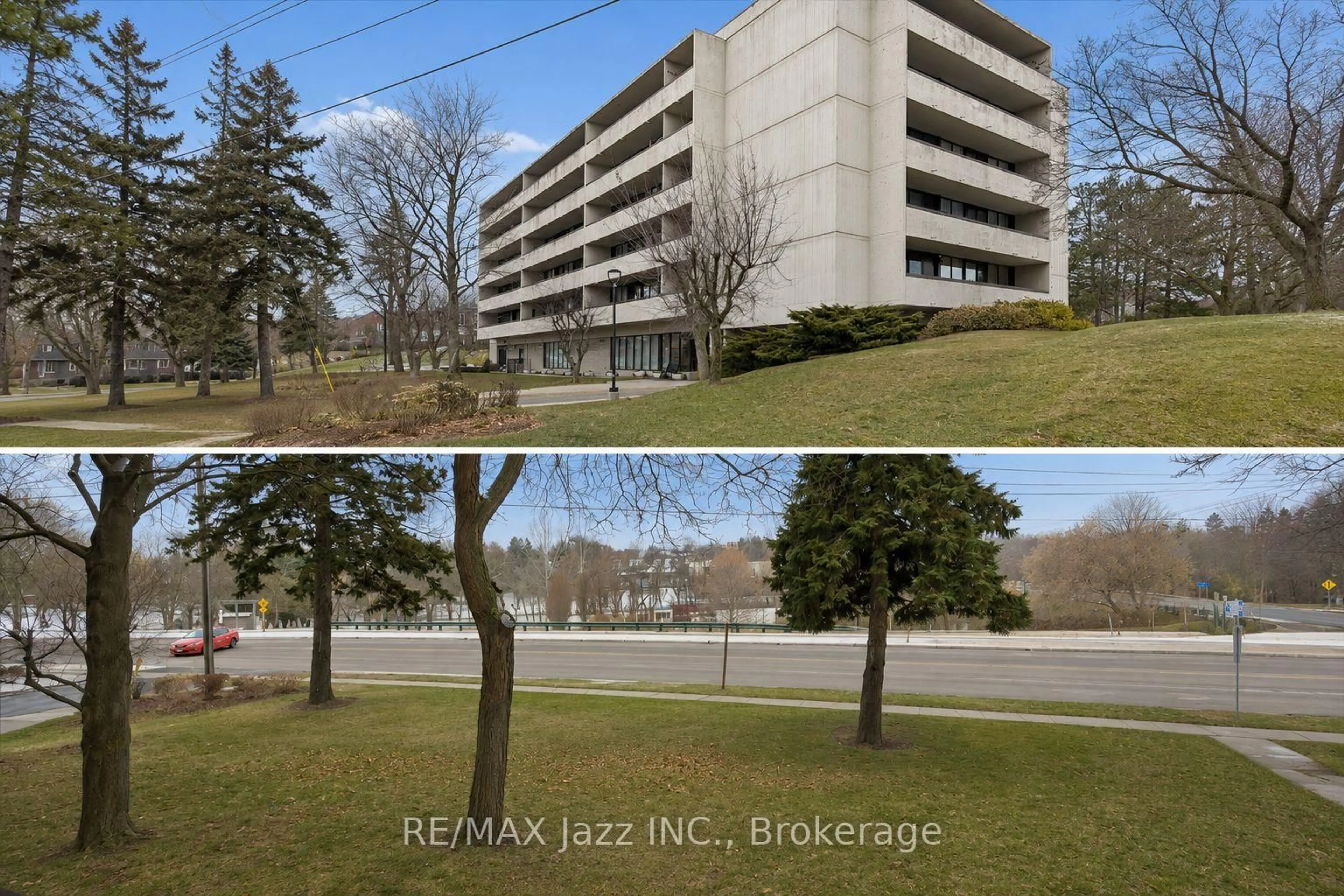 A pic from outside/outdoor area/front of a property/back of a property/a pic from drone, building for 120 Elgin St #102, Oshawa Ontario L1G 1S7