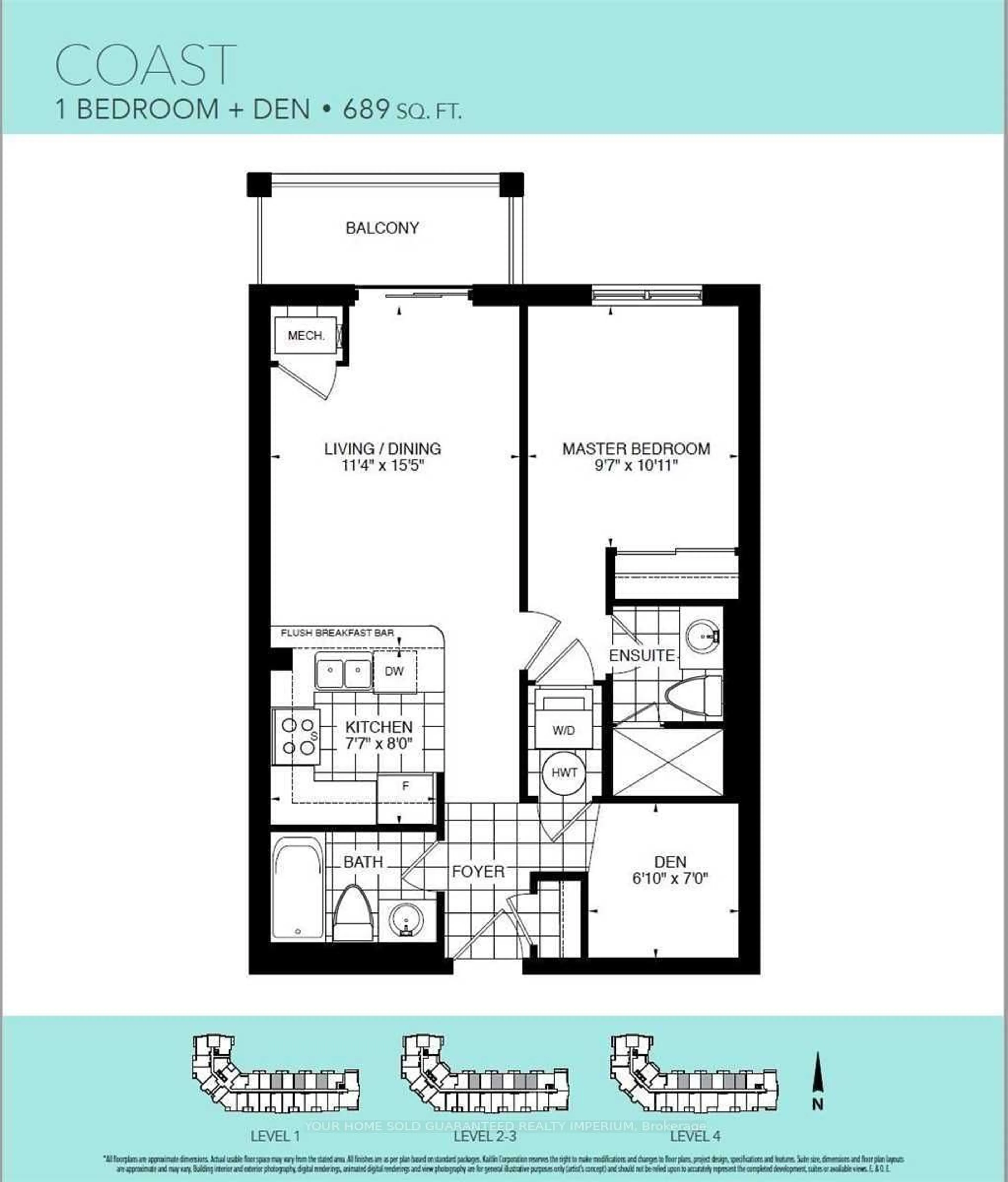 Floor plan for 50 Lakebreeze Dr #222, Clarington Ontario L1B 0V9