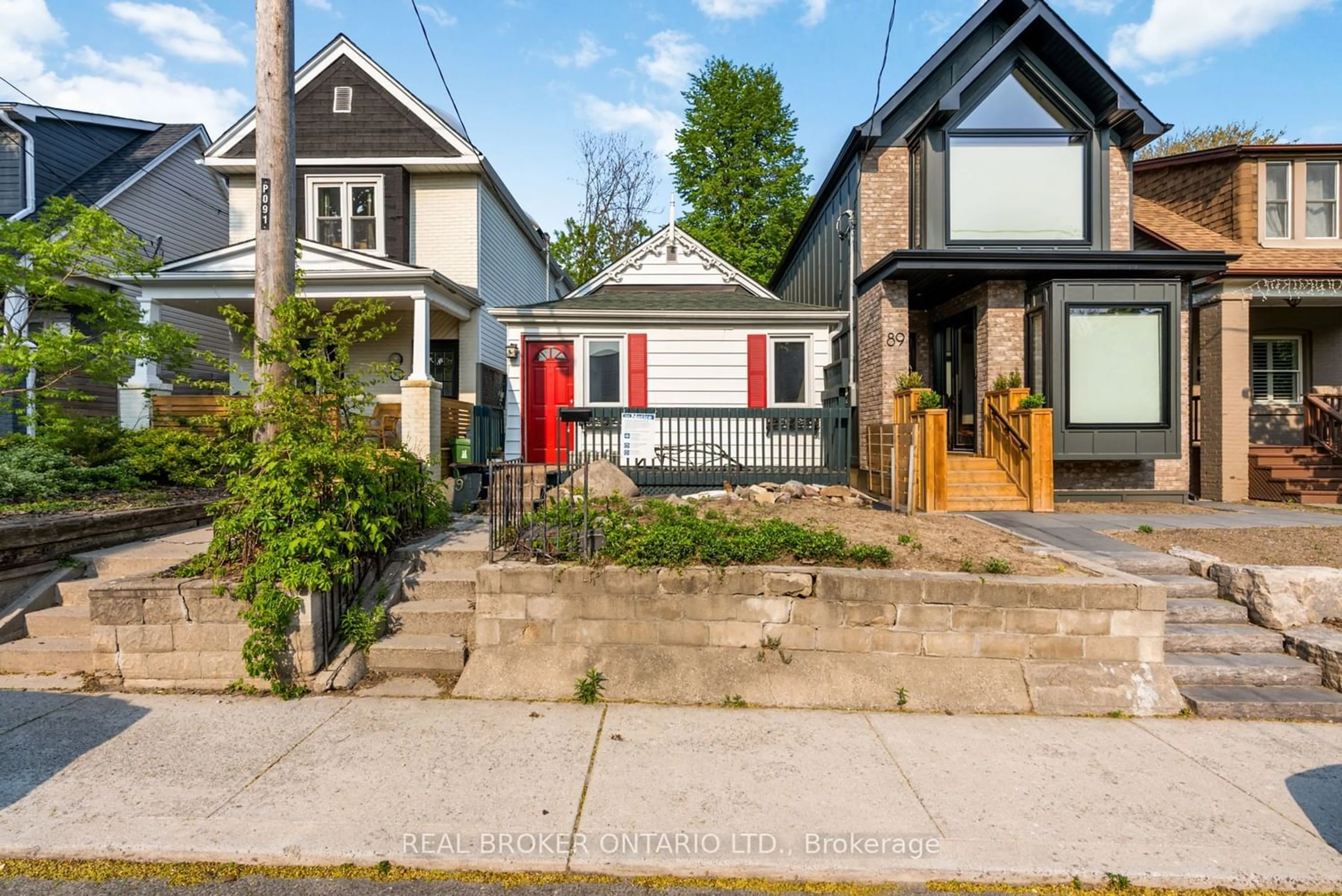 Frontside or backside of a home for 91 Drayton Ave, Toronto Ontario M4C 3L8
