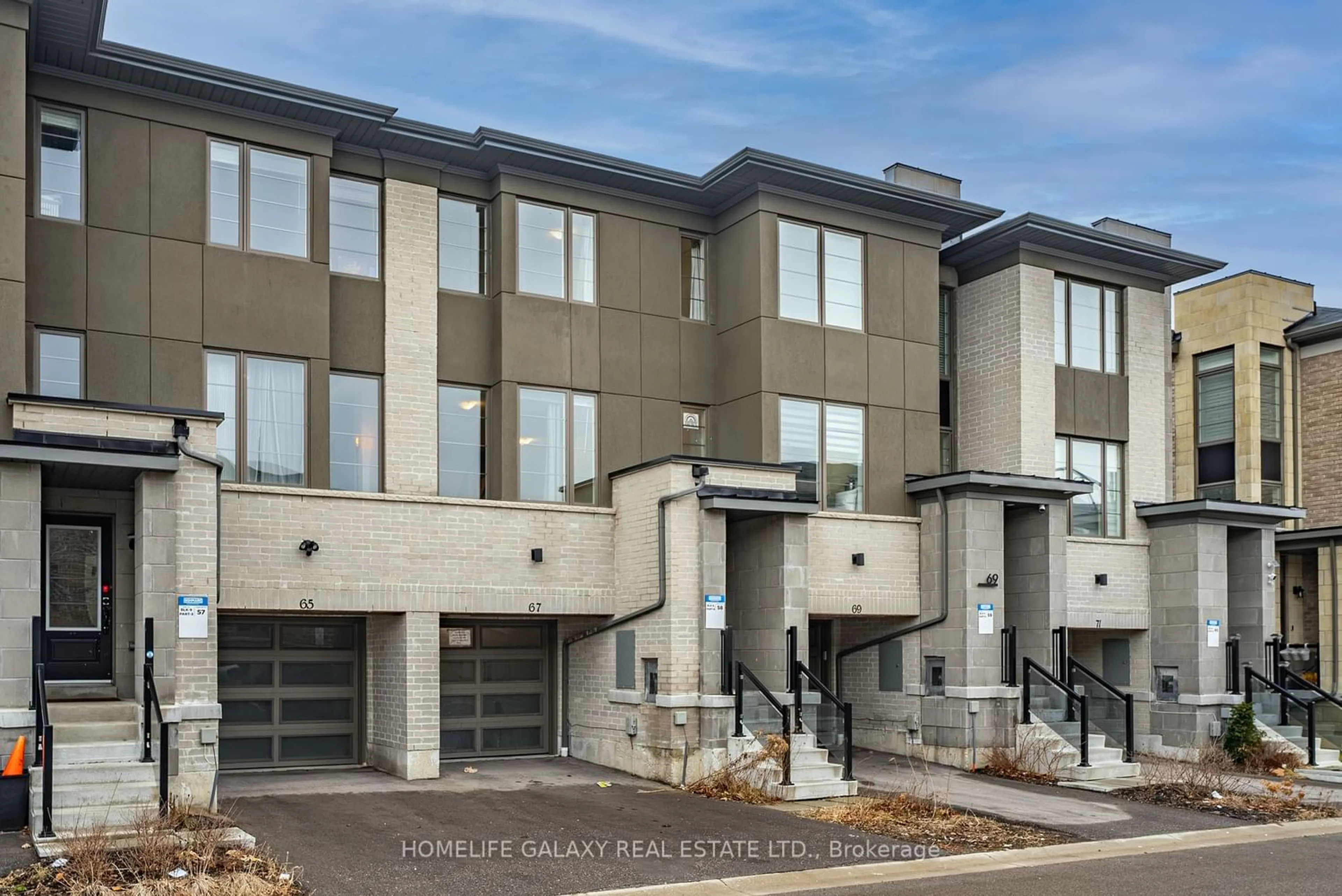A pic from exterior of the house or condo for 67 Donald Fleming Way, Whitby Ontario L1R 0N8