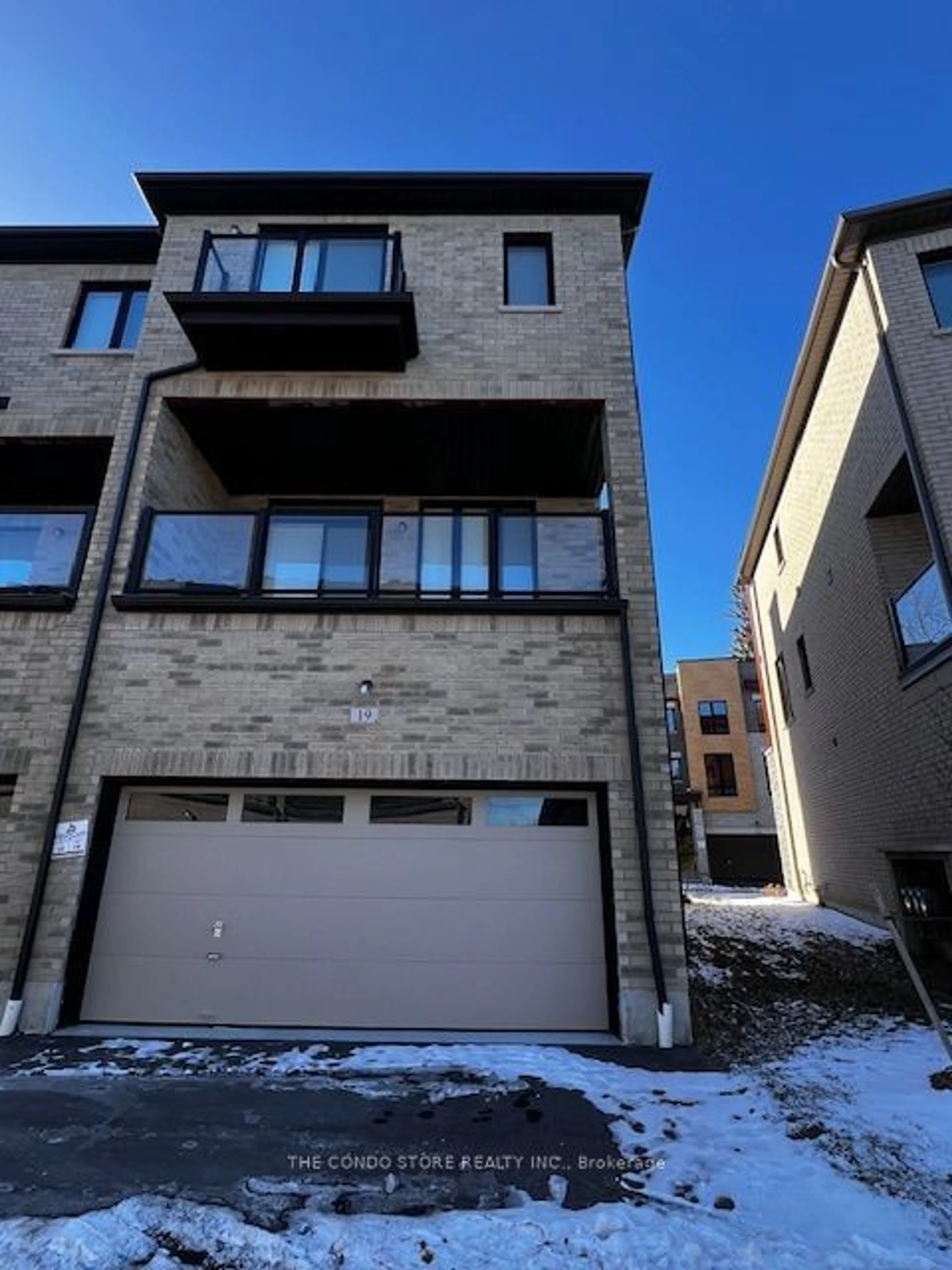 A pic from exterior of the house or condo for 19 Steamboat Way, Whitby Ontario L1N 0M6