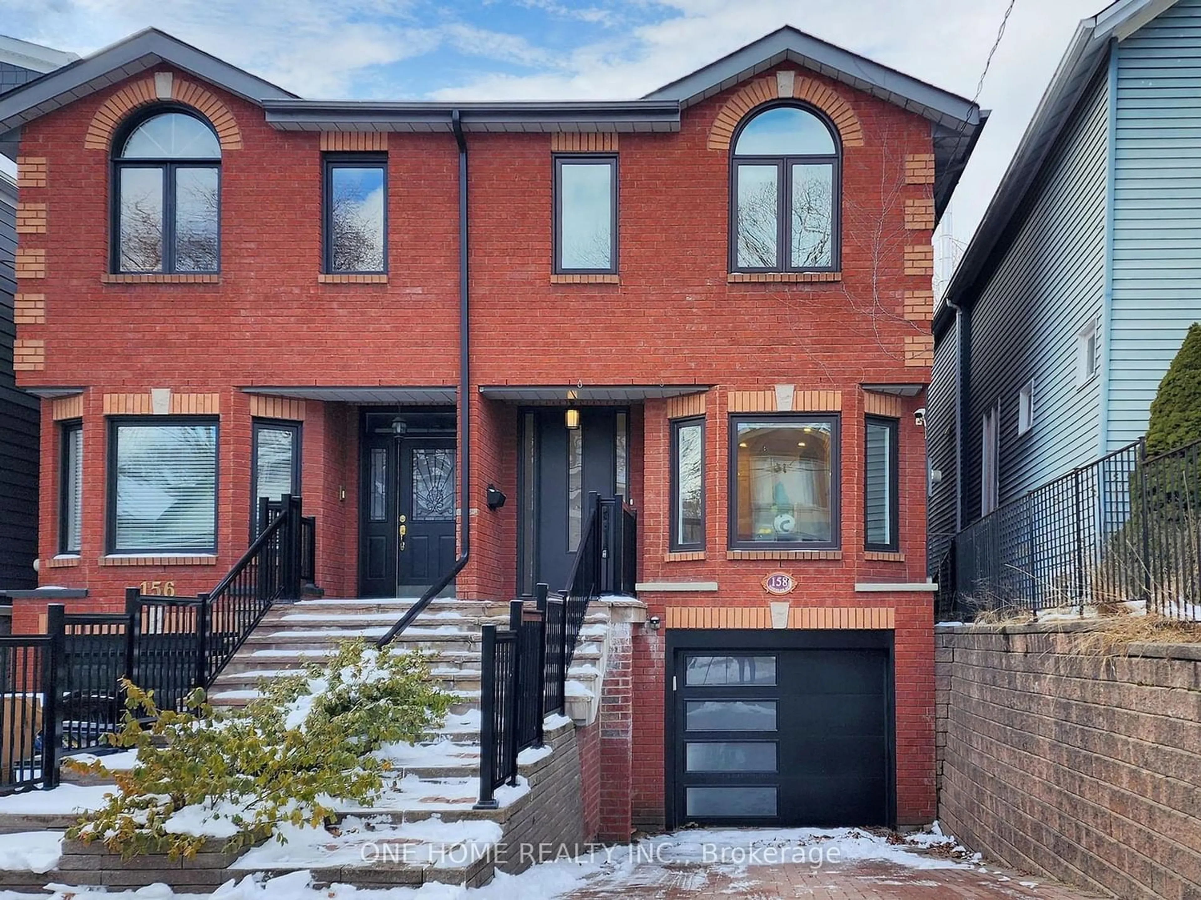 Home with brick exterior material for 158 Wheeler Ave, Toronto Ontario M4L 3V4
