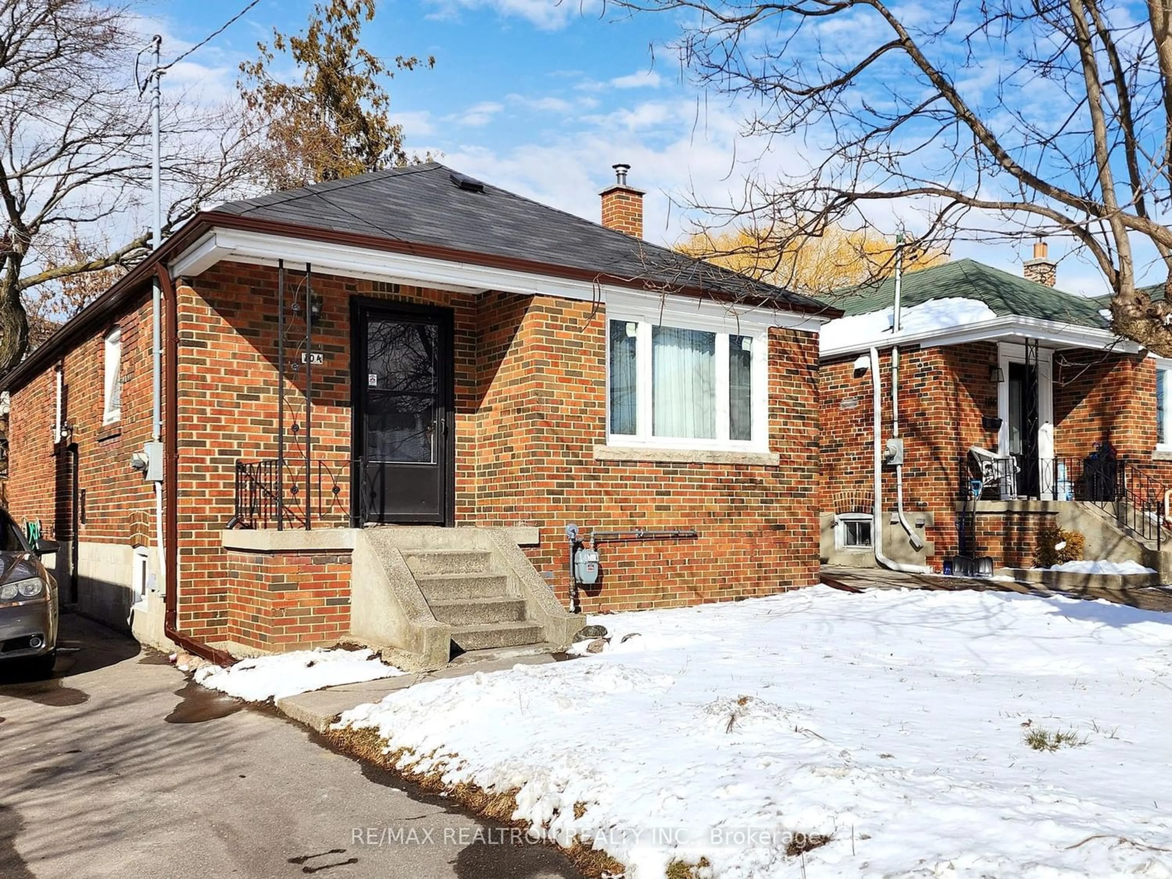 Home with brick exterior material for 104 Galbraith Ave, Toronto Ontario M4B 2B7