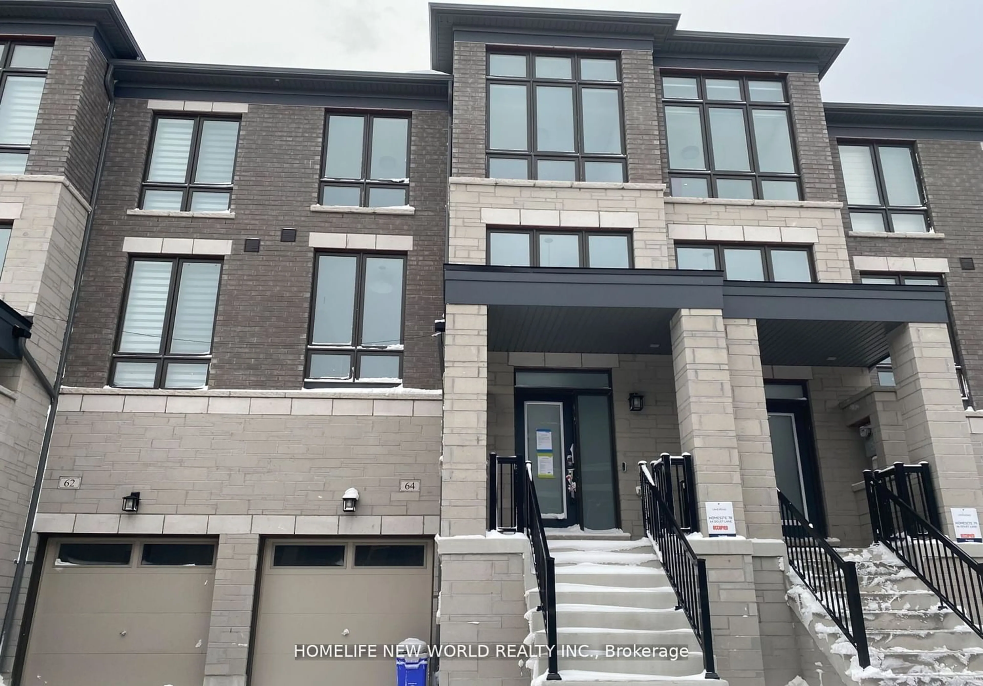 Home with stone exterior material for 64 Douet Lane, Ajax Ontario L1Z 0V4