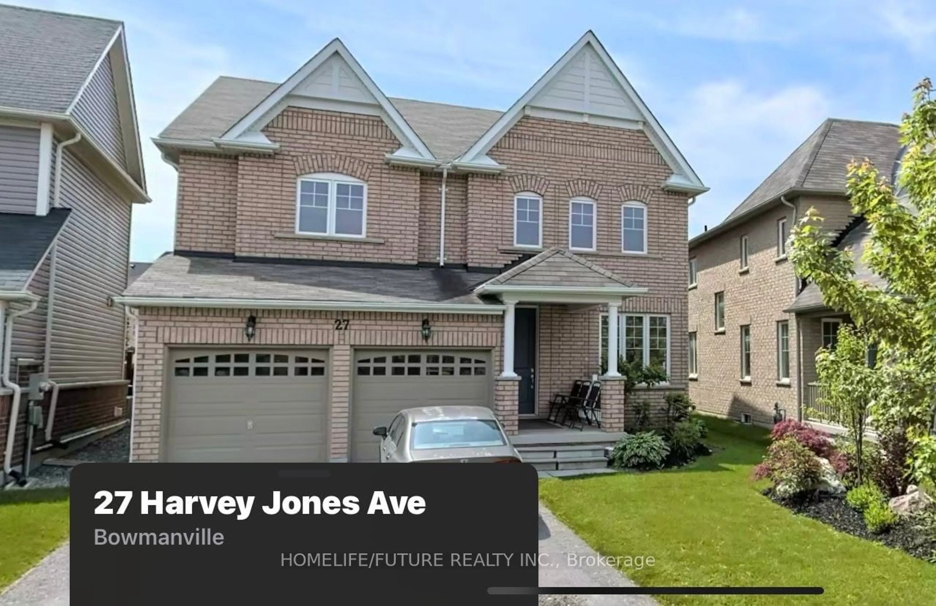Home with vinyl exterior material for 27 Harvey Jones Ave, Clarington Ontario L1C 3K7