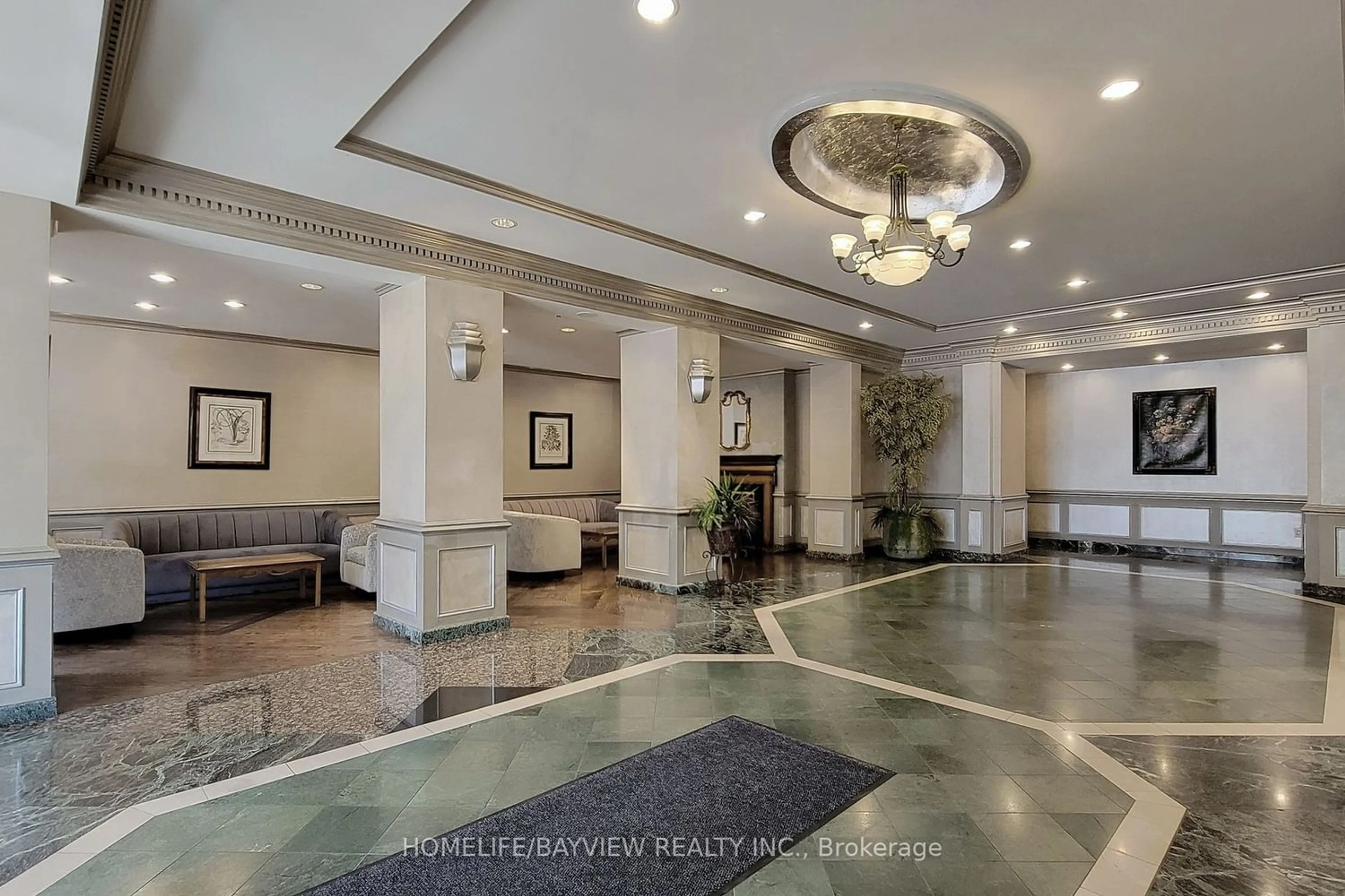 Indoor lobby for 168 Bonis Ave #205, Toronto Ontario M1T 3V6