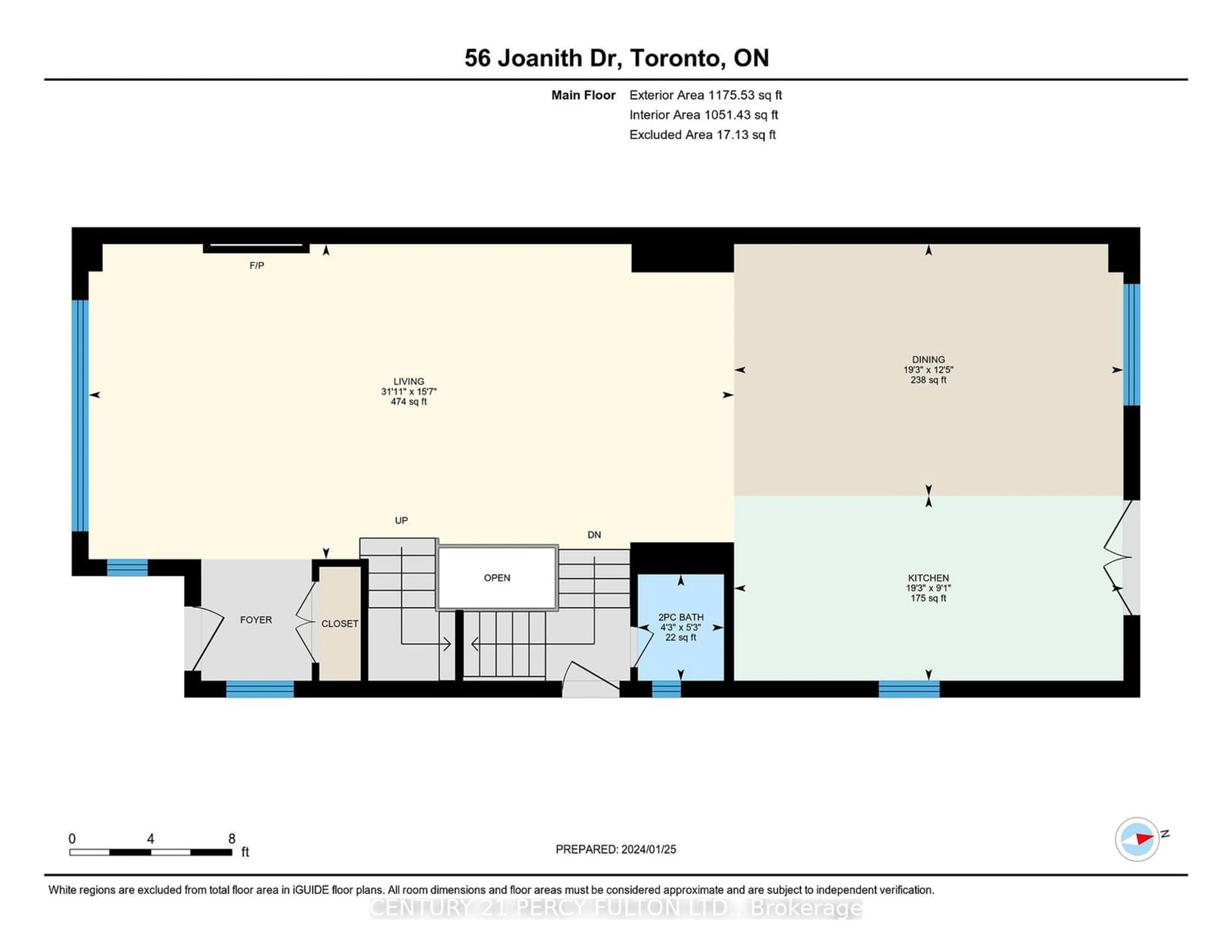 Floor plan for 56 Joanith Dr, Toronto Ontario M4B 1S7