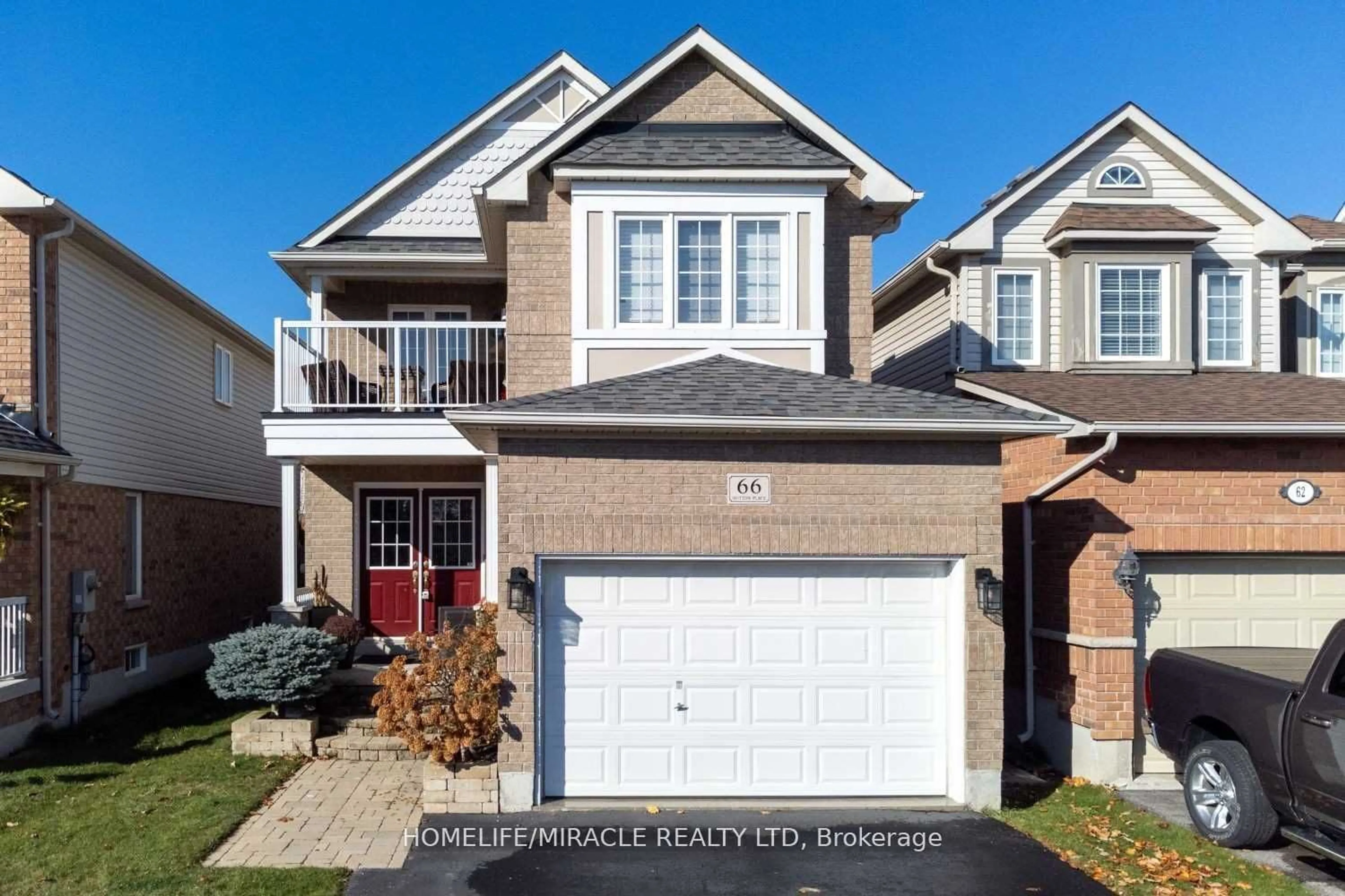 Frontside or backside of a home for 66 Hutton Pl, Clarington Ontario L1C 5K1