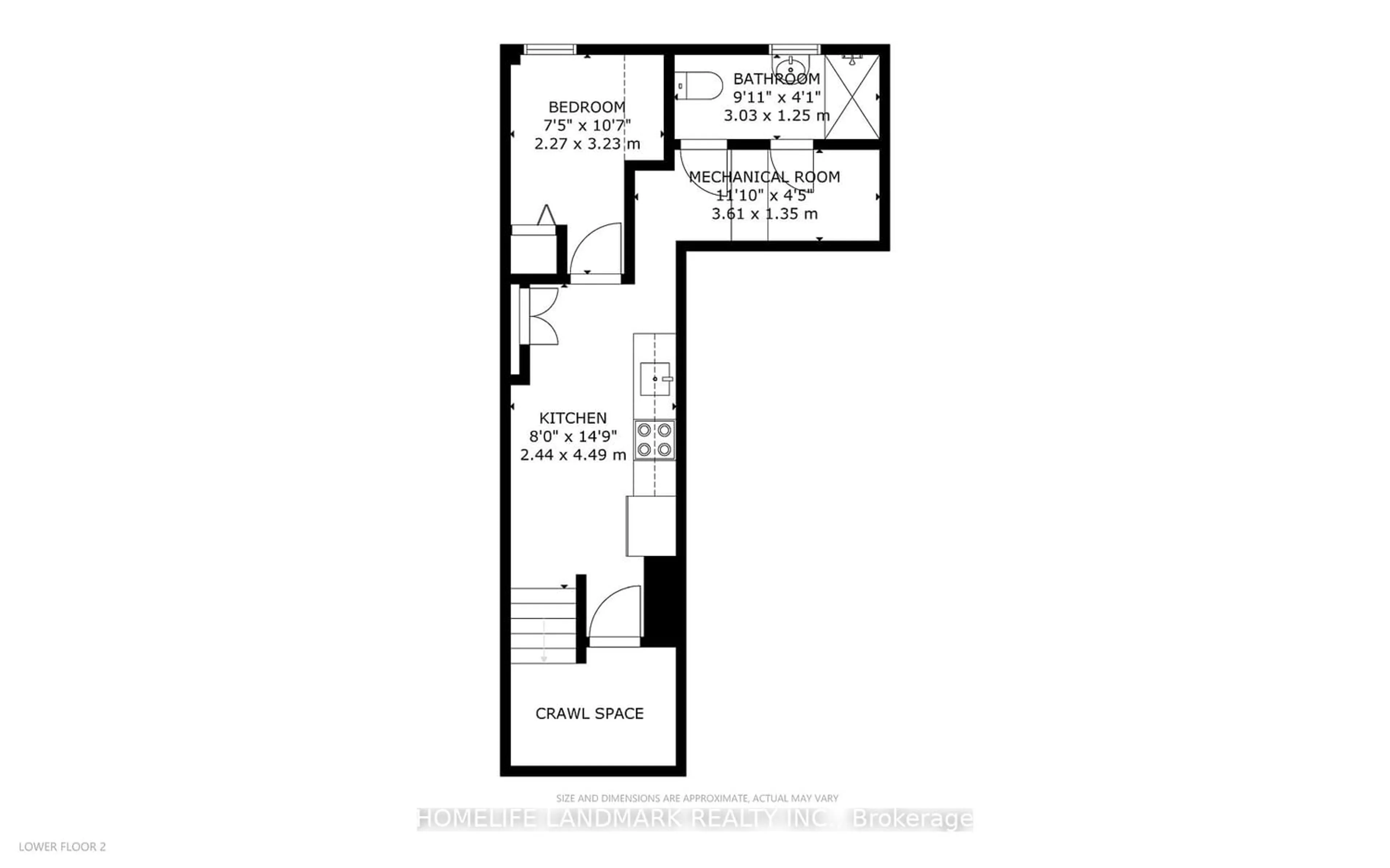 Floor plan for 106 Wyper Sq, Toronto Ontario M1S 0B3