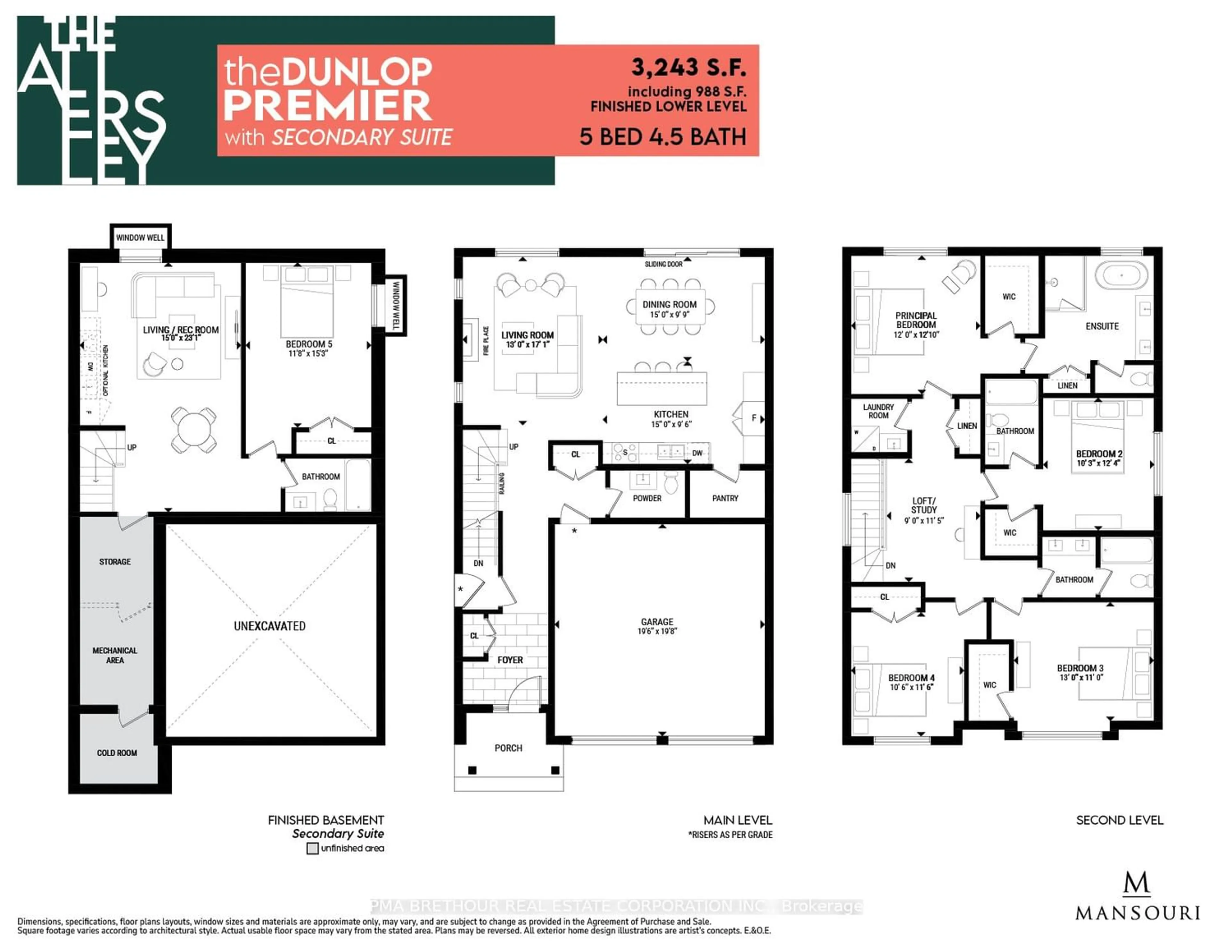 Floor plan for Lot 10 Robert Attersley Dr, Whitby Ontario L1R 0B6