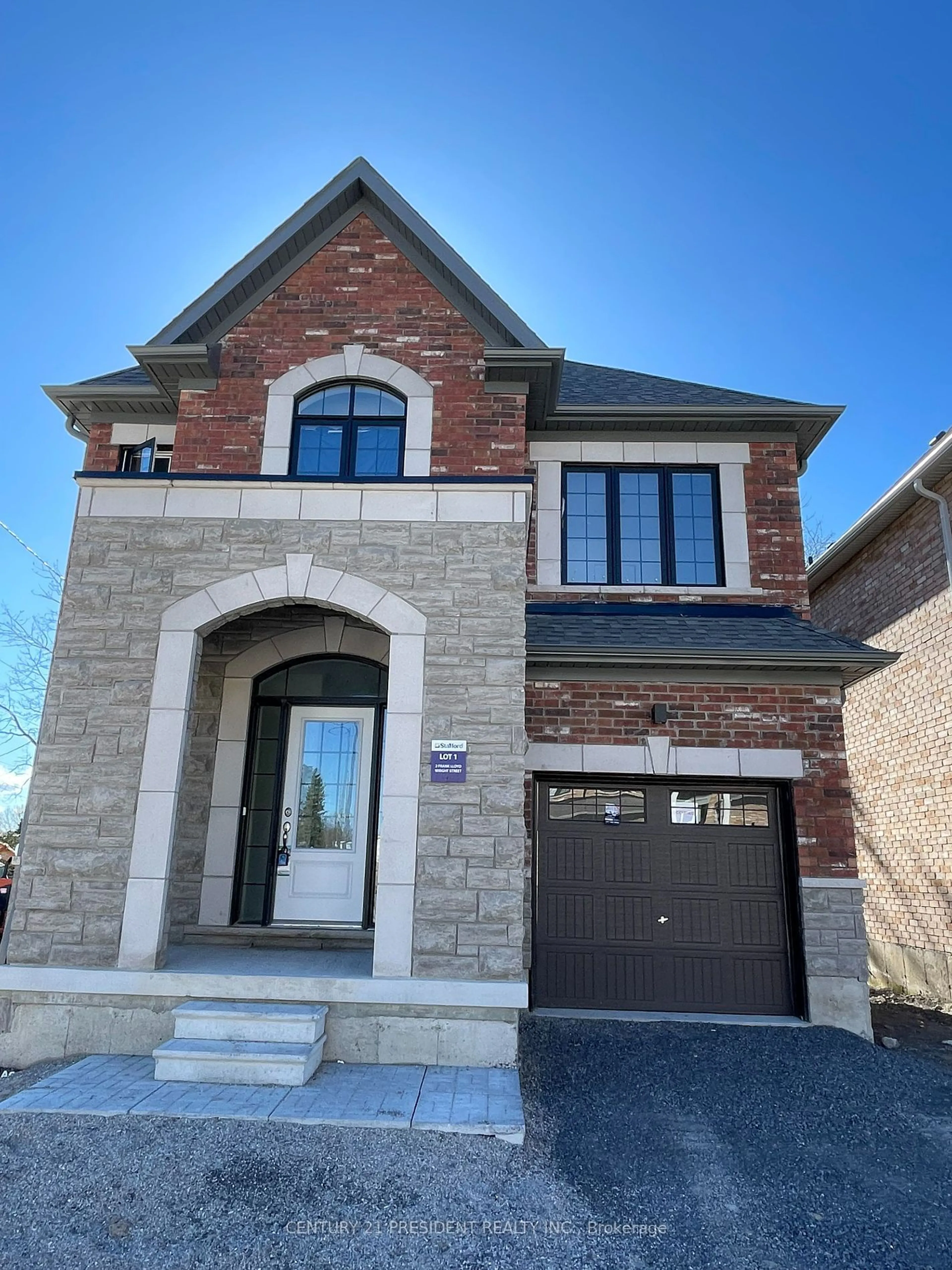 Home with brick exterior material for 2 Franklin Lloyd Wright St, Whitby Ontario L1N 0N9