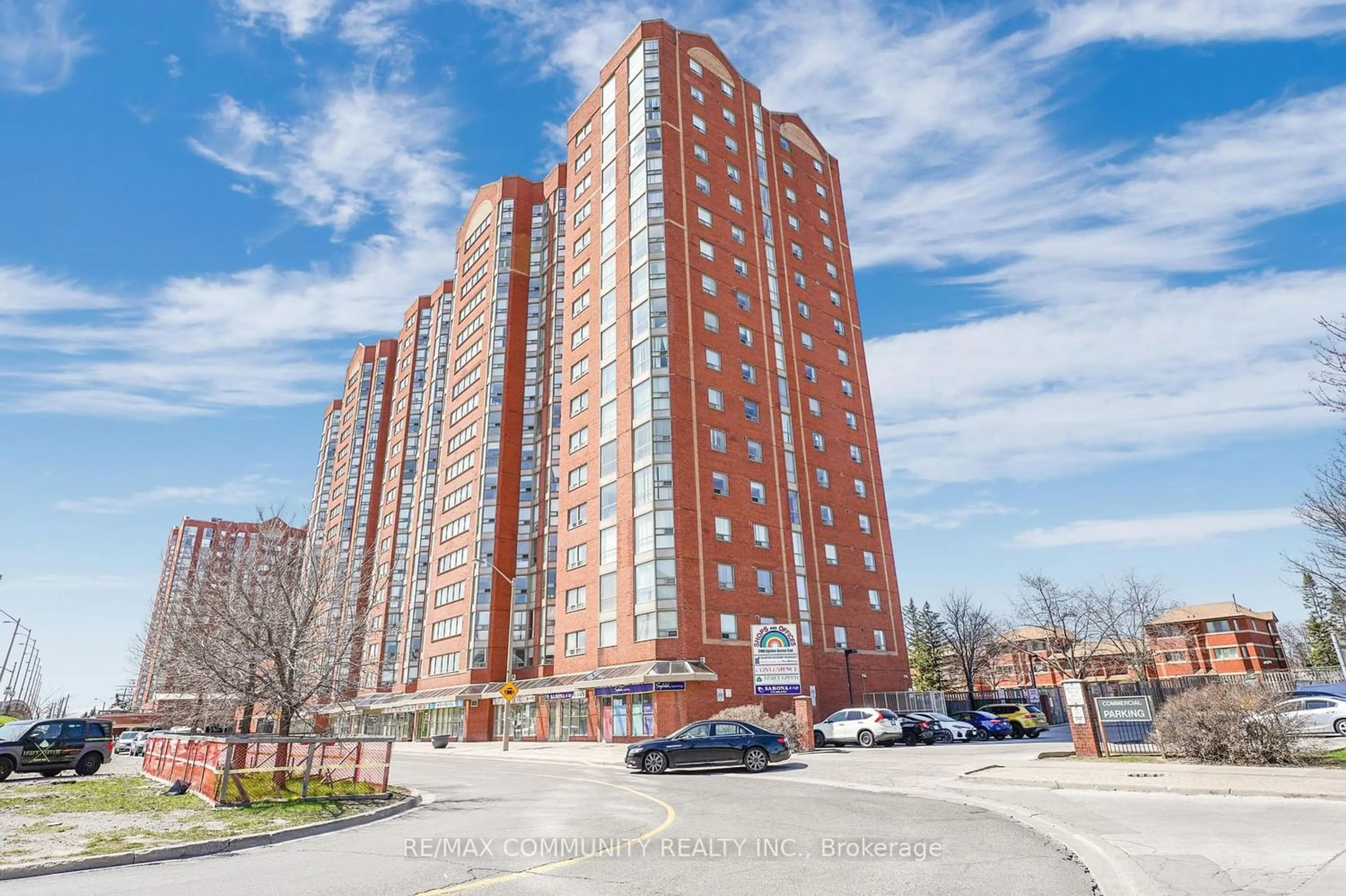A pic from exterior of the house or condo for 2466 Eglinton Ave #218, Toronto Ontario M1K 5J8