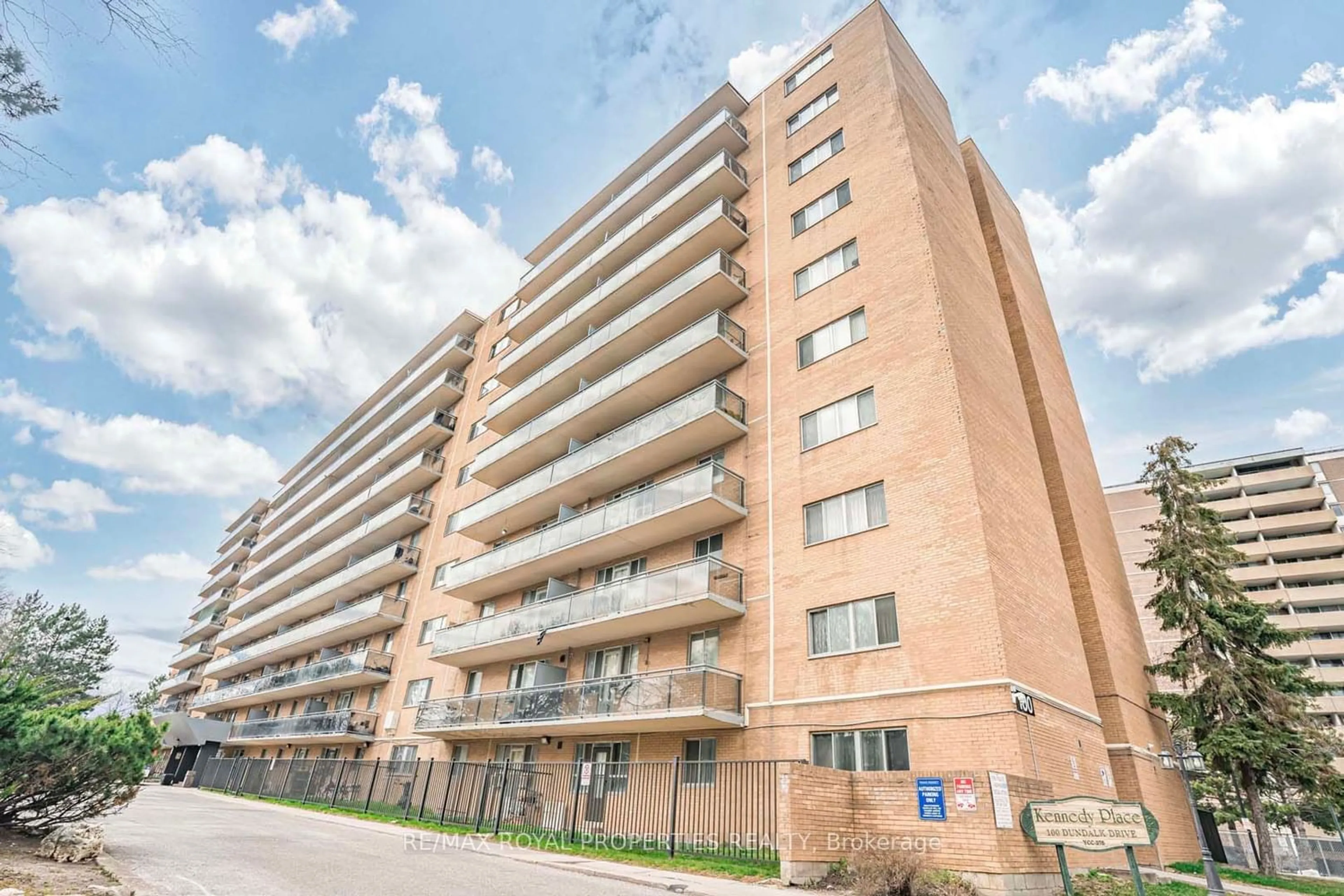 A pic from exterior of the house or condo for 100 Dundalk Dr #217, Toronto Ontario M1P 4V2