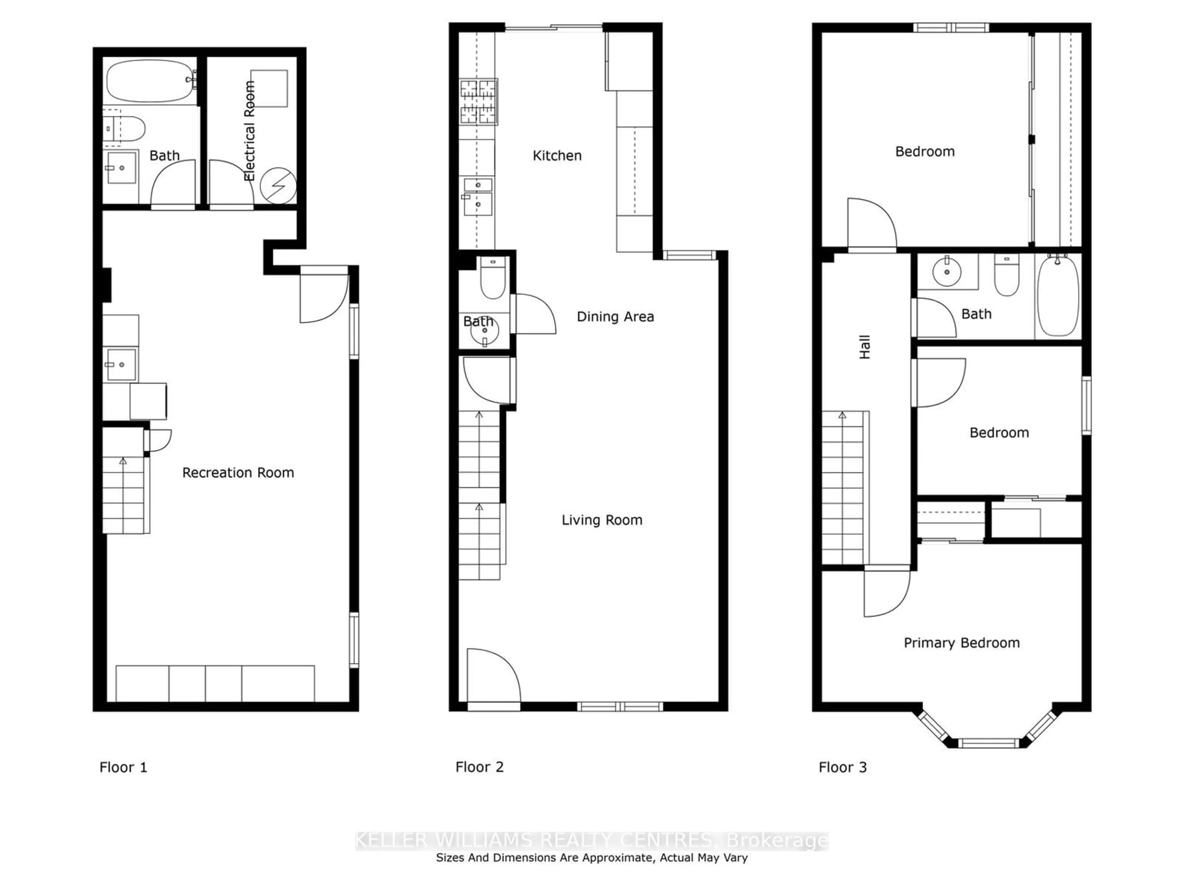 Floor plan for 481 Jones Ave, Toronto Ontario M4J 3G7