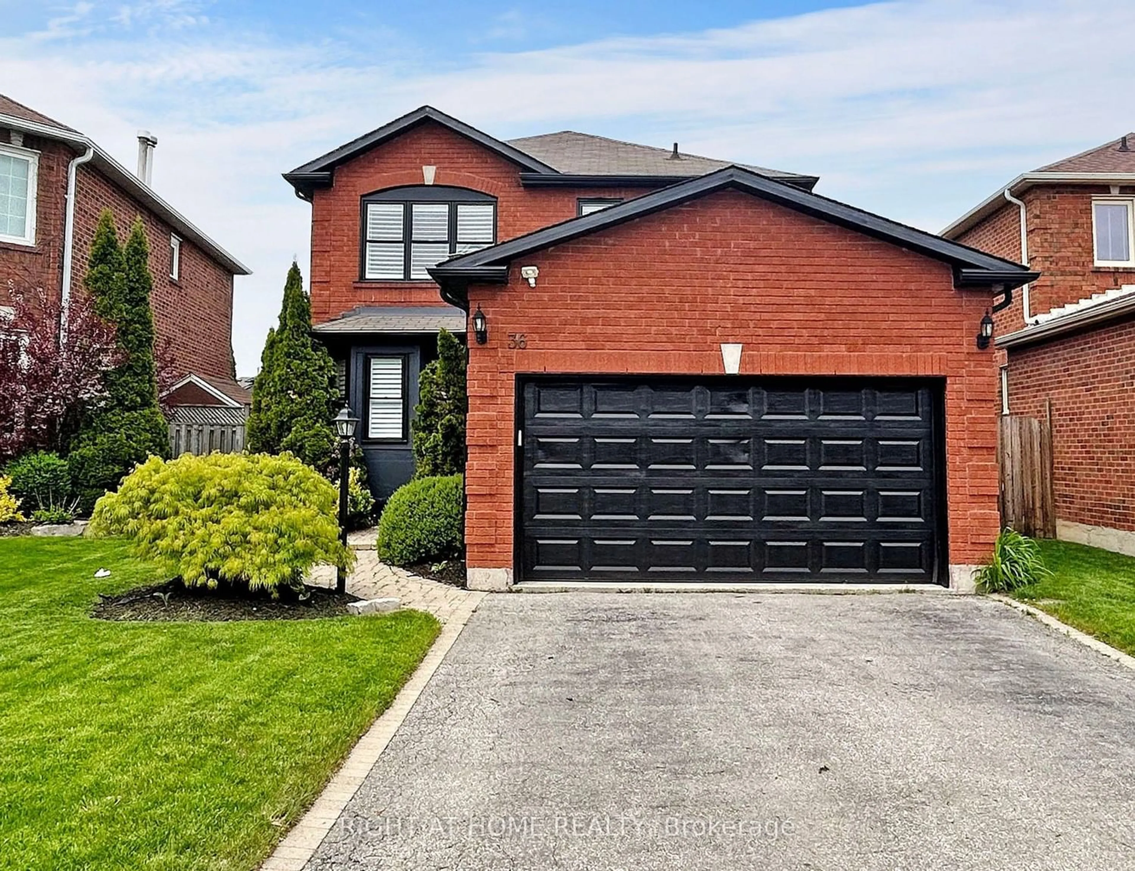 Home with brick exterior material for 36 Fencerow Dr, Whitby Ontario L1R 1Y4