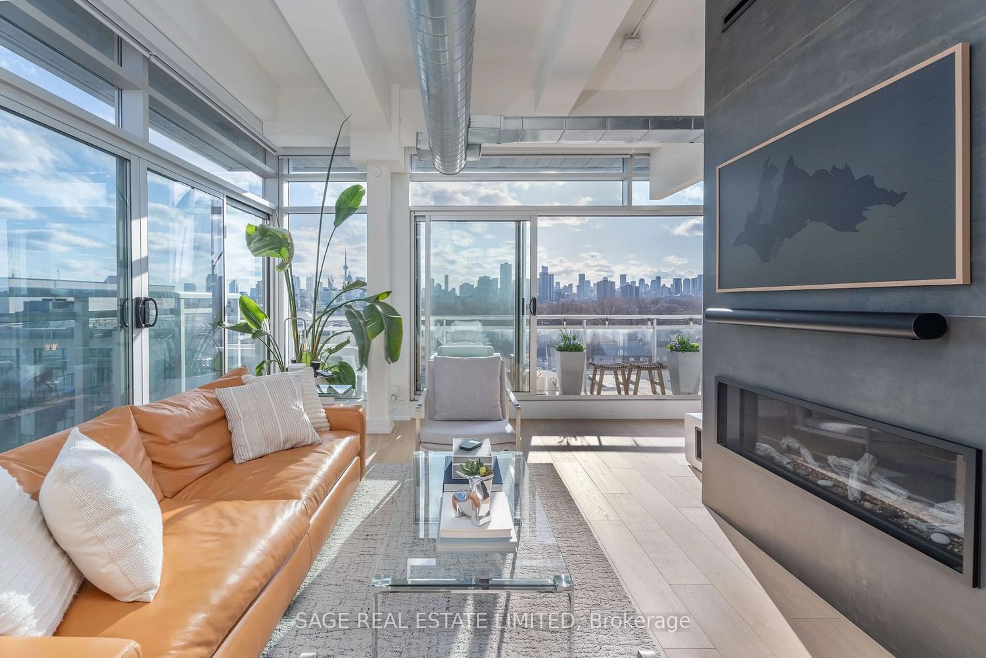 Indoor lobby for 233 Carlaw Ave #801, Toronto Ontario M4M 3N6