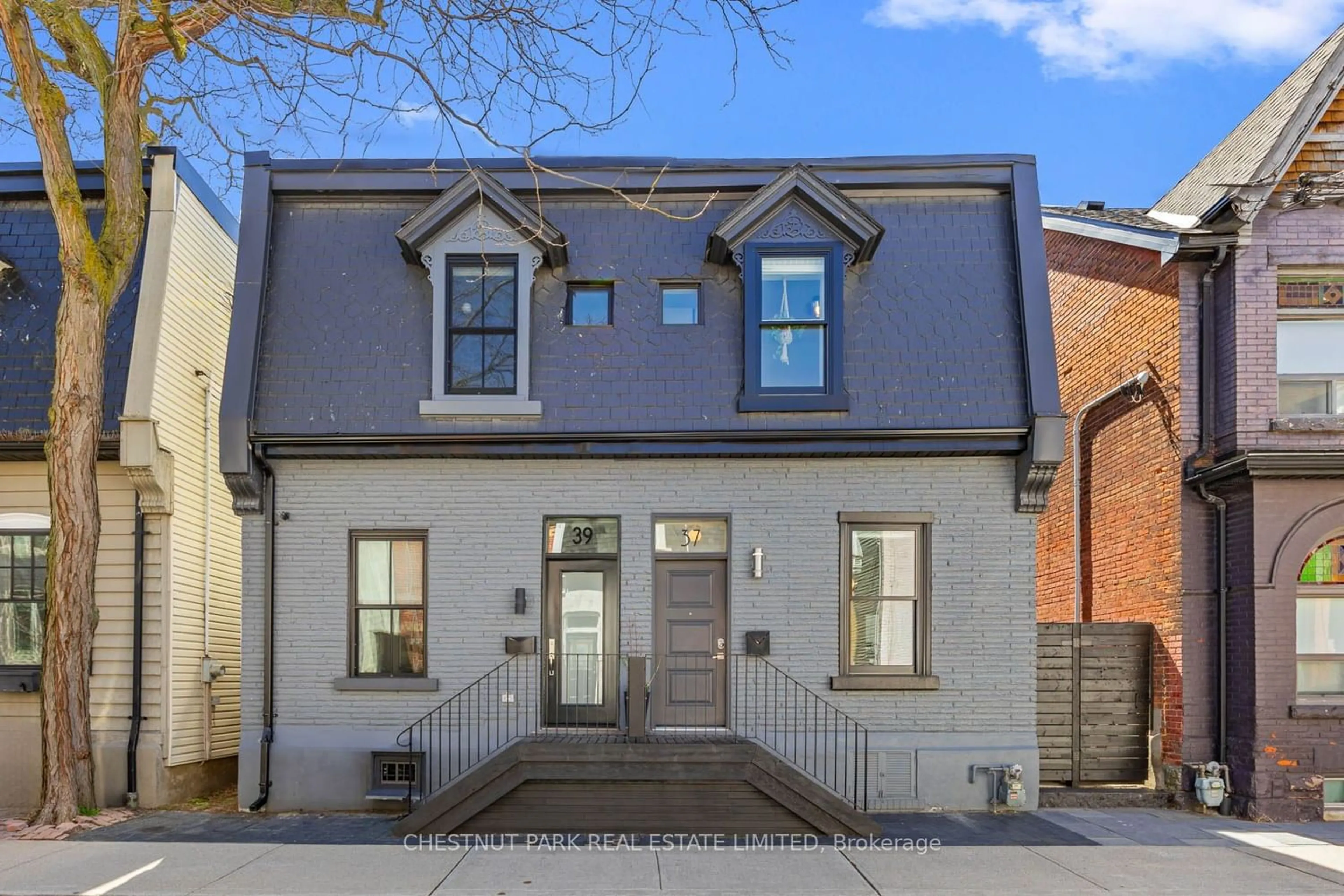 Home with brick exterior material for 37 Allen Ave, Toronto Ontario M4M 1T5