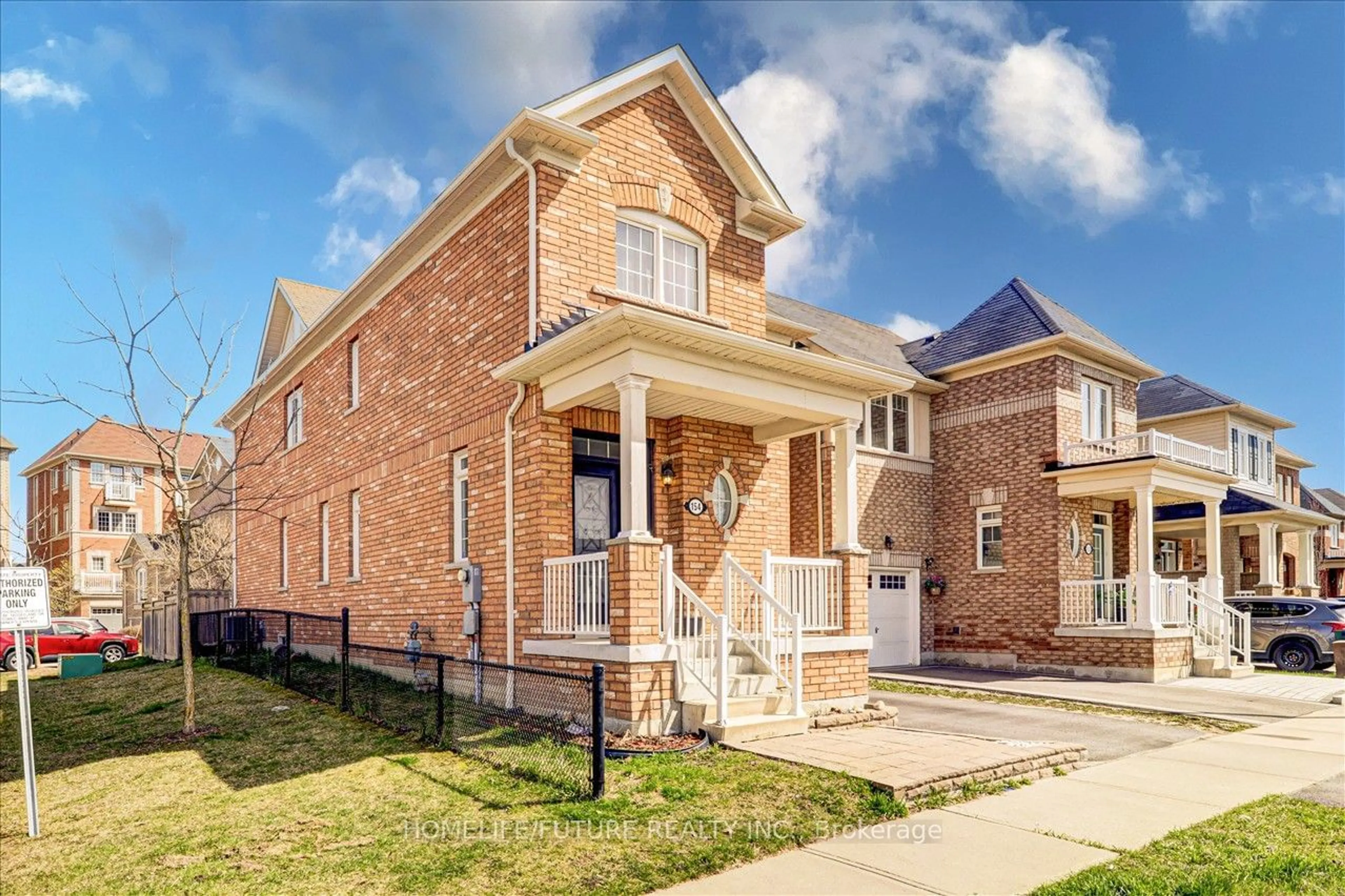 Home with brick exterior material for 154 Angus Dr, Ajax Ontario L1S 5G8