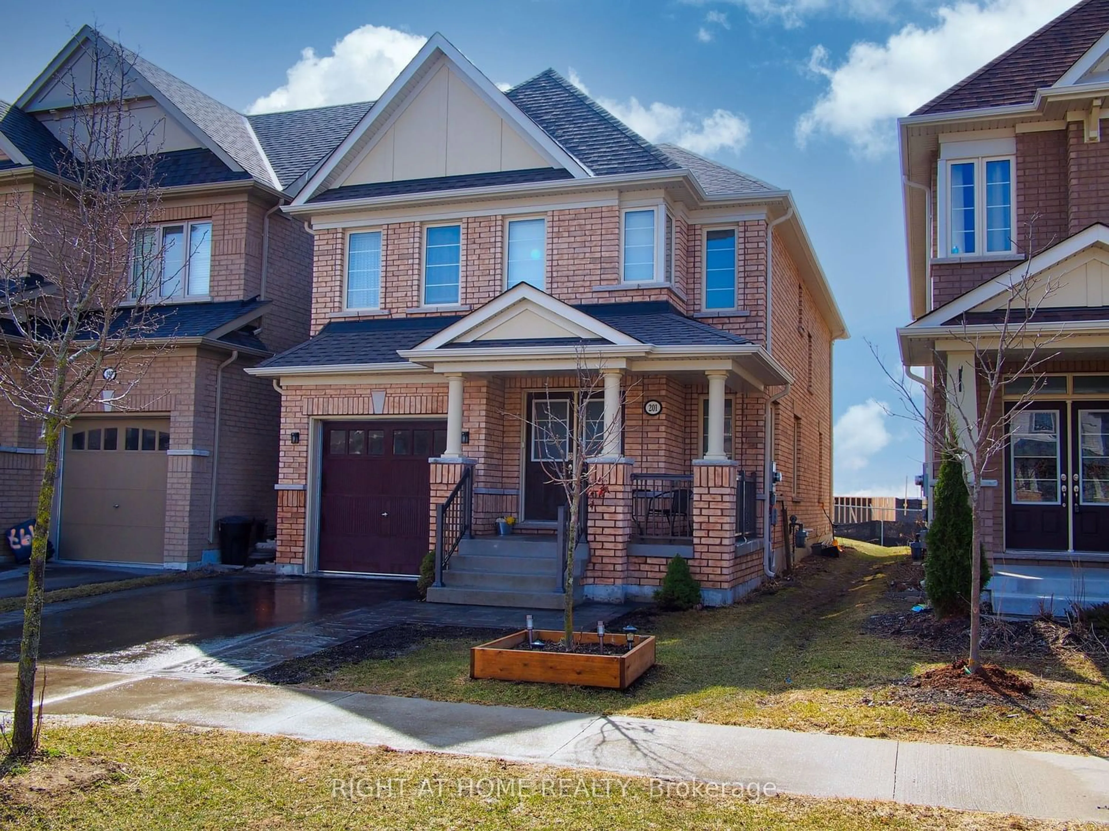 Home with brick exterior material for 201 South Ocean Dr, Oshawa Ontario L1L 0K4