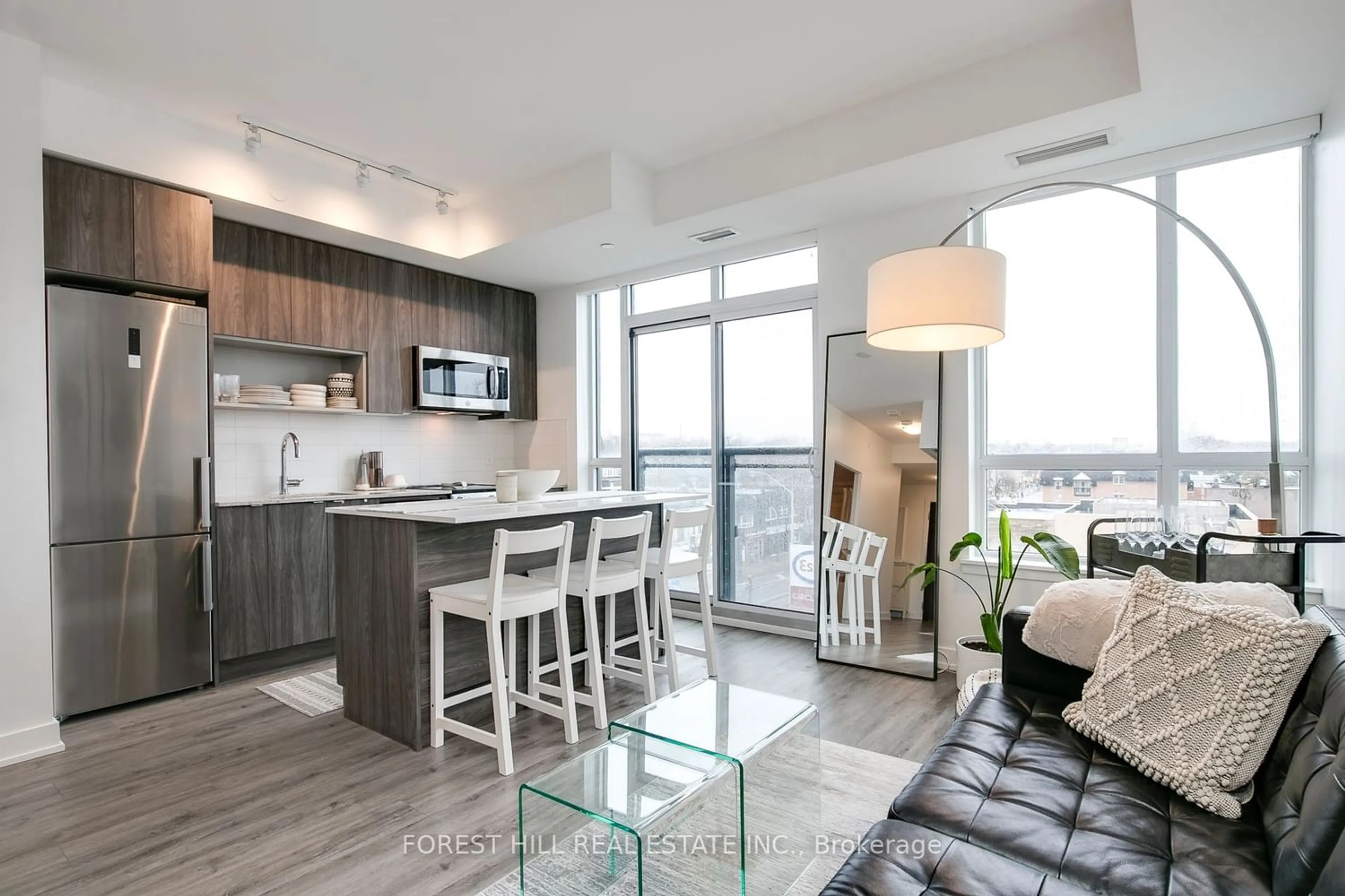 Contemporary kitchen for 630 Greenwood Ave #415, Toronto Ontario M4J 0A8