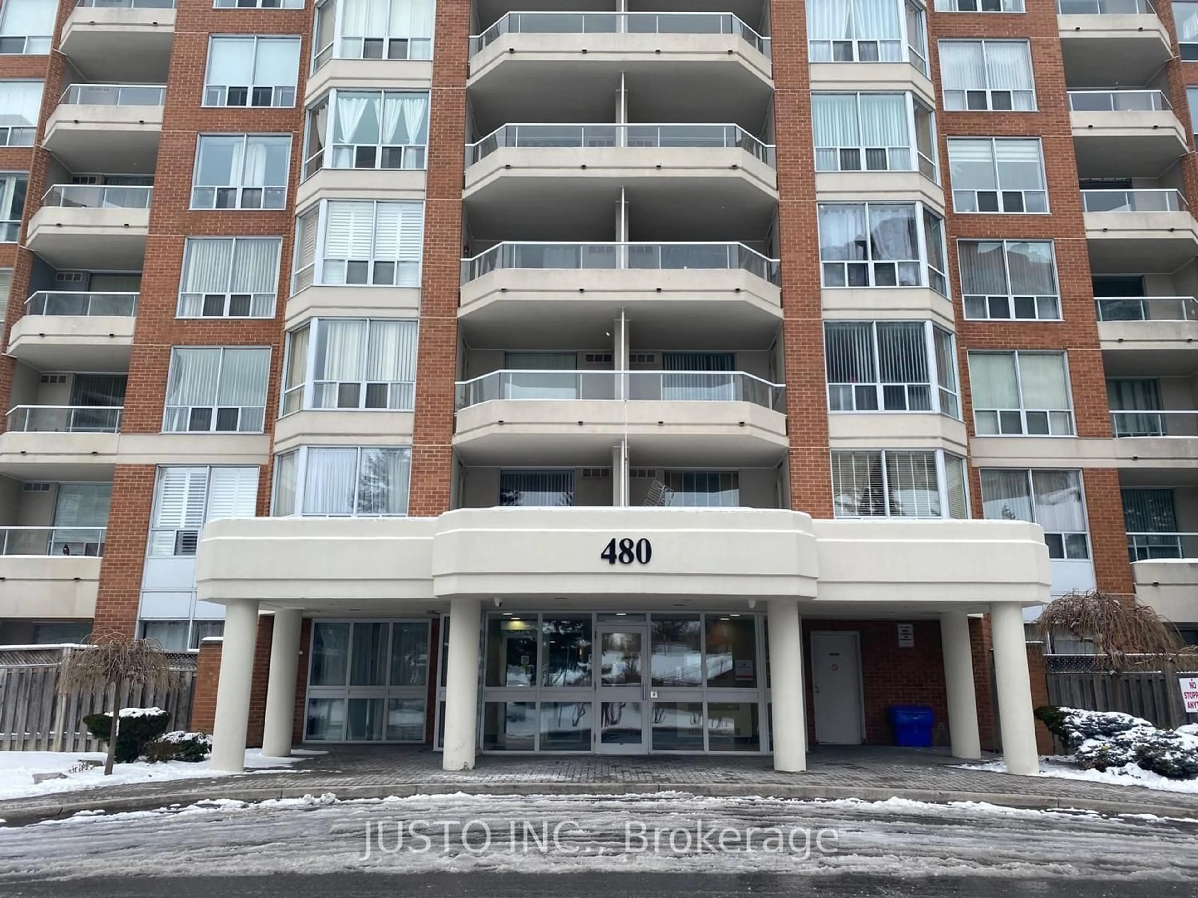 A pic from exterior of the house or condo for 480 Mclevin Ave #105, Toronto Ontario M1B 5N9