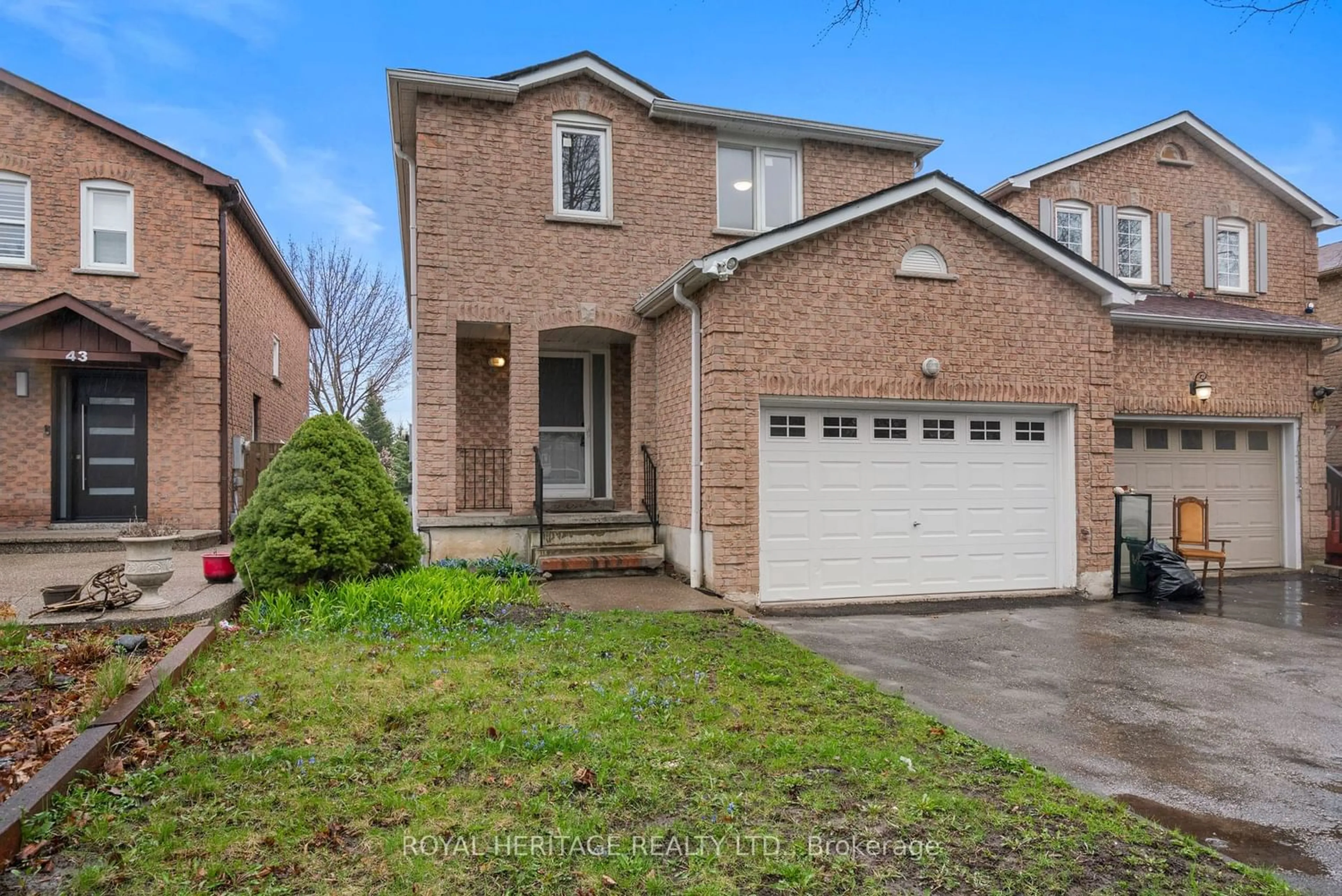Home with brick exterior material for 45 Hewitt Cres, Ajax Ontario L1S 7A6