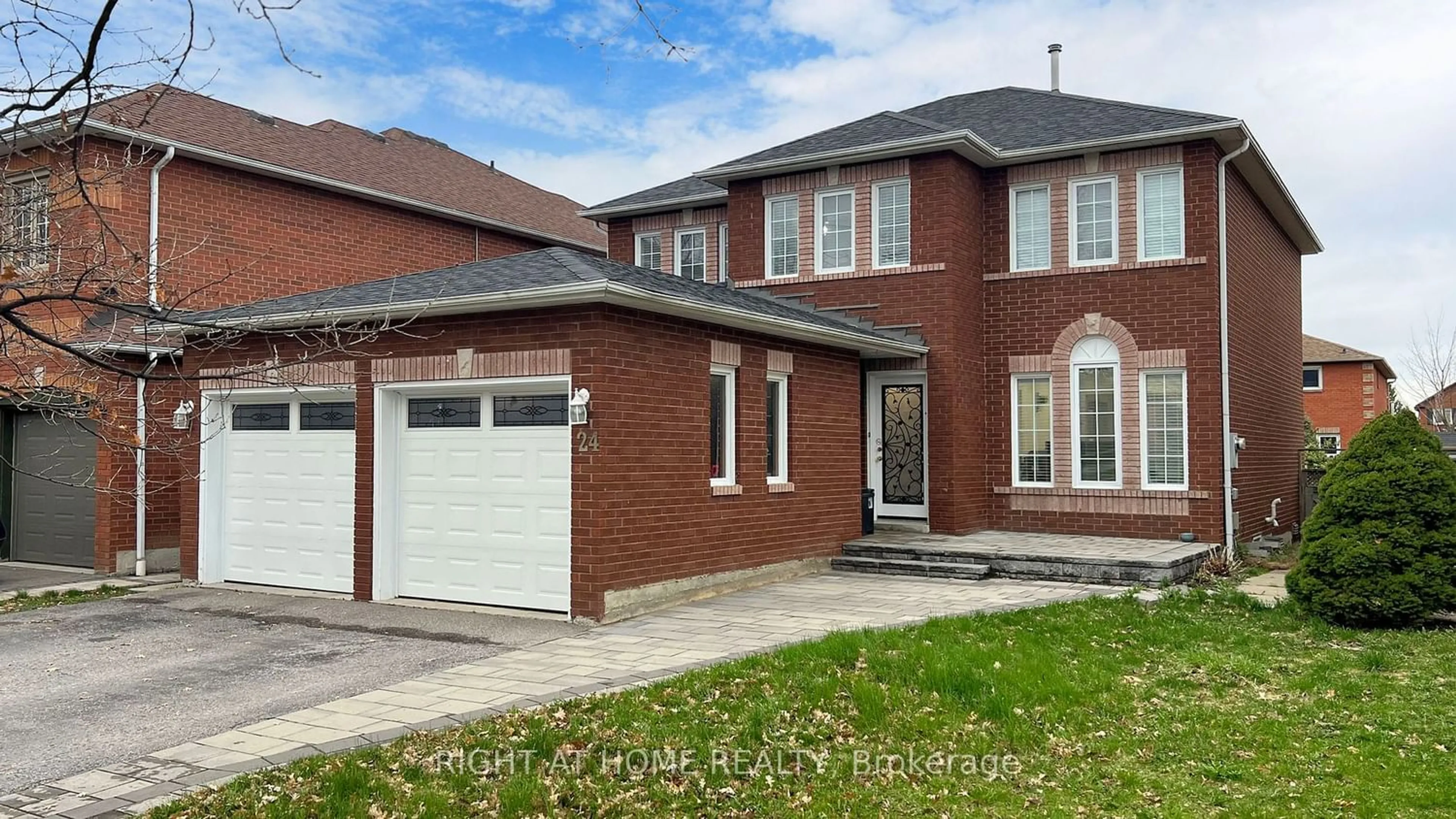 Home with brick exterior material for 24 Holmes Cres, Ajax Ontario L1T 3W7