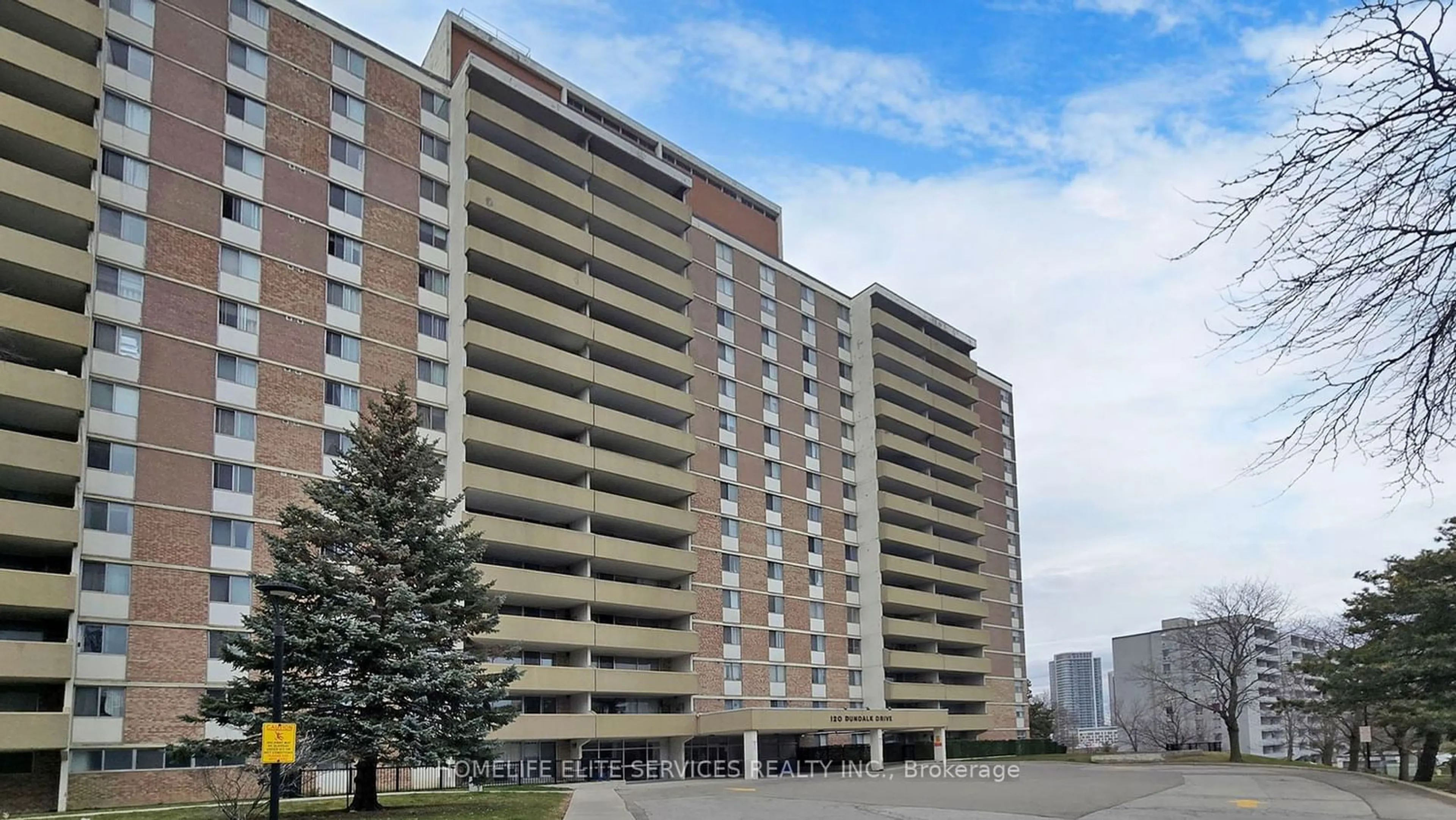 A pic from exterior of the house or condo for 120 Dundalk Dr #612, Toronto Ontario M1P 4V9