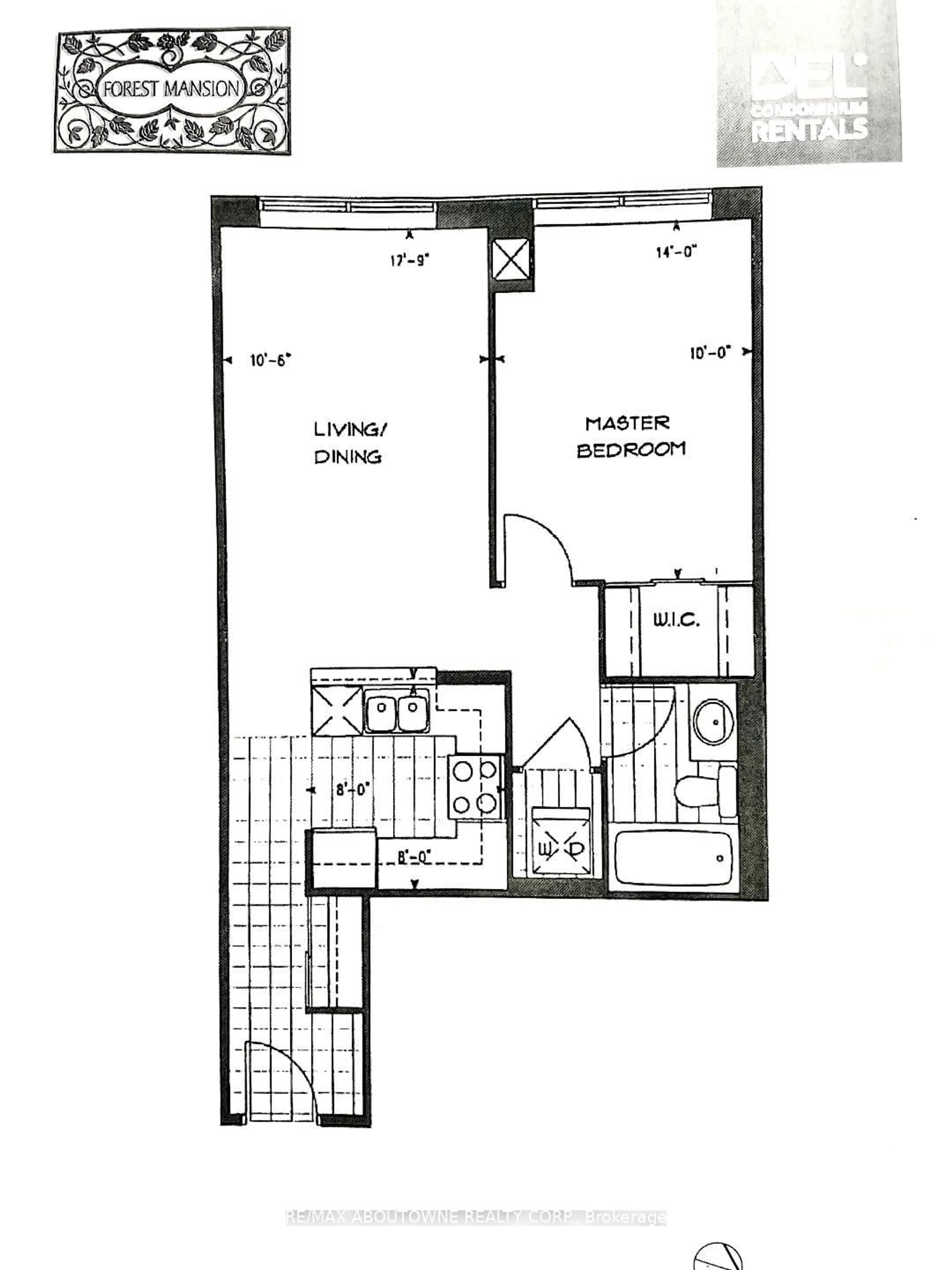 Floor plan for 125 Omni Dr #2339, Toronto Ontario M1P 5A9